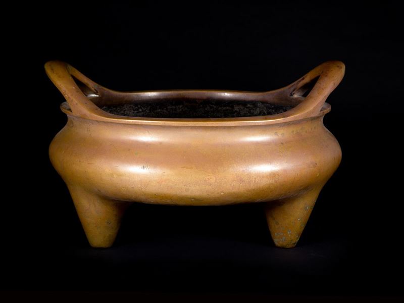ENORME BRACIERE IN BRONZO