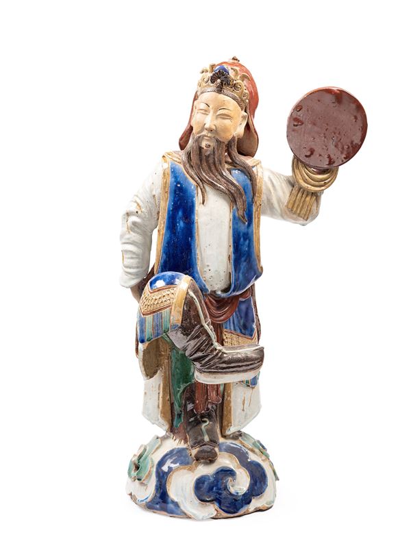A HUGE SHIWAN CERAMIC FIGURE