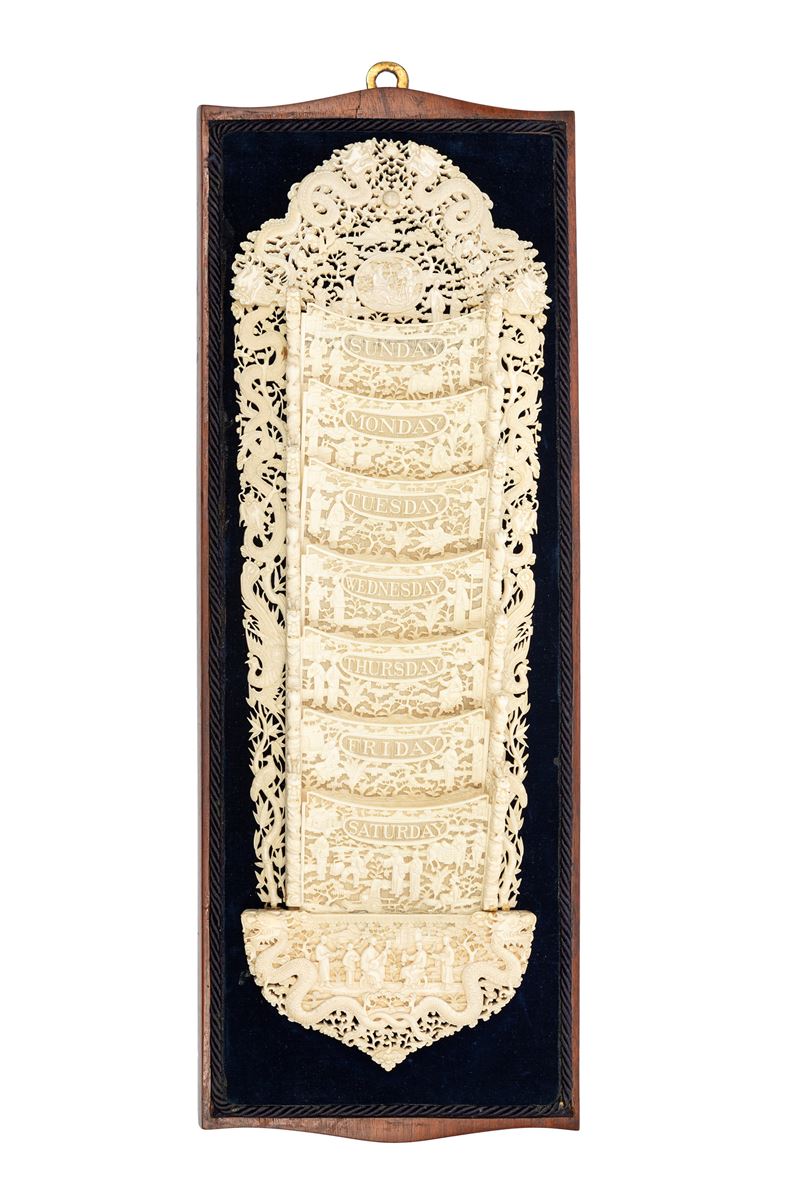 ☼CALENDARIO IN AVORIO