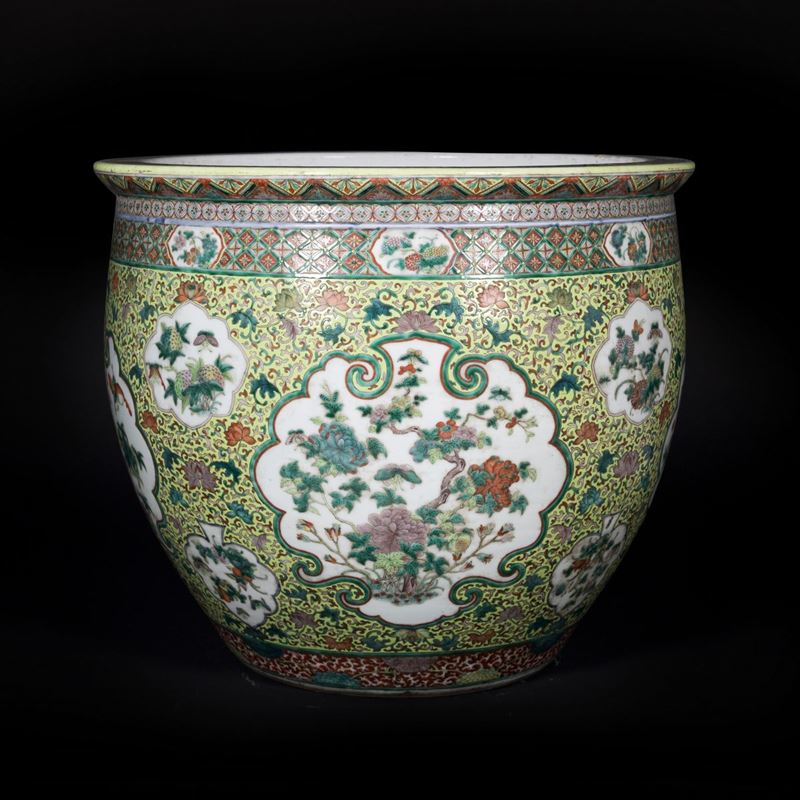 GRANDE CACHEPOT IN PORCELLANA