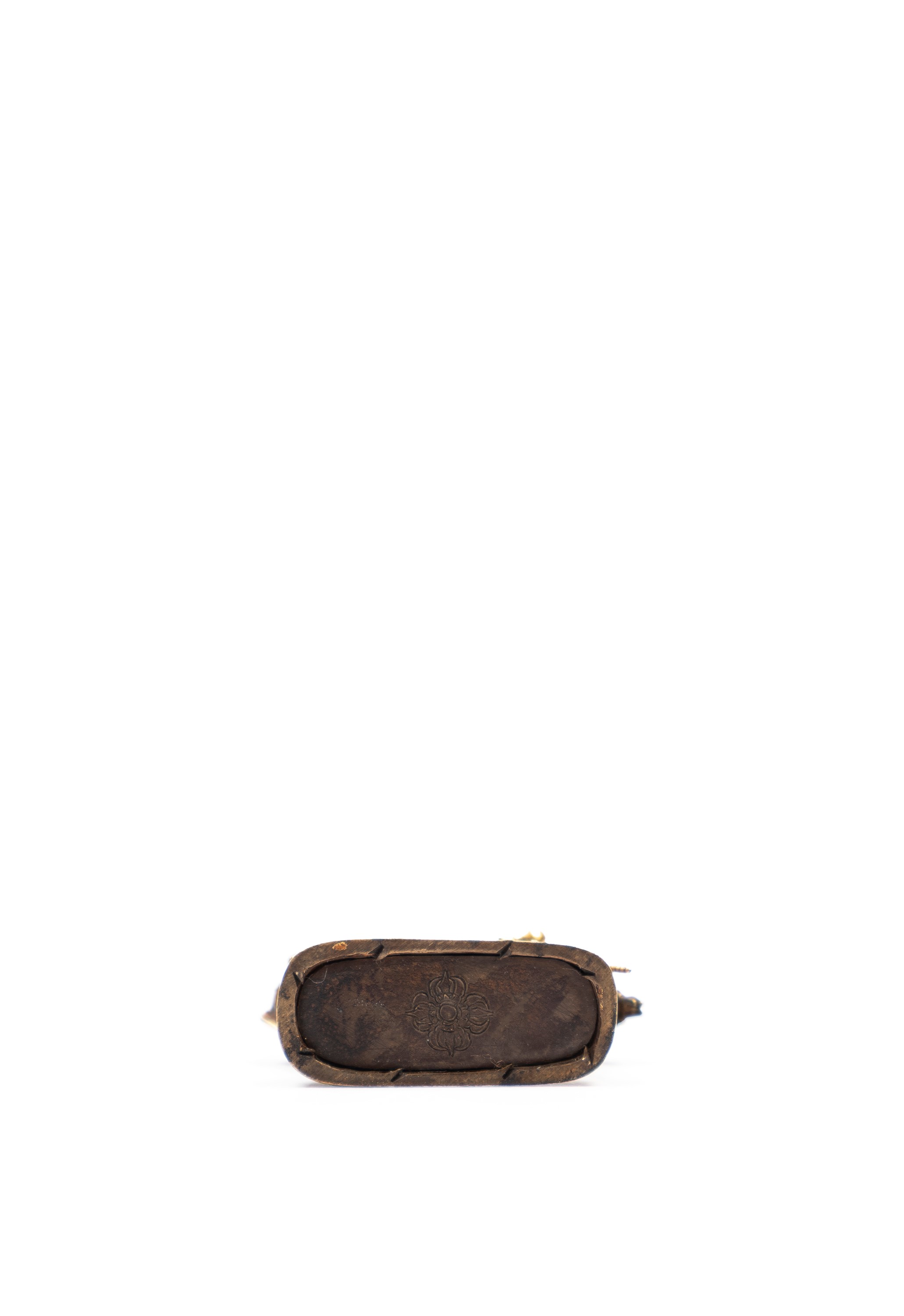 Rara Piccola Figura in Bronzo Dorato