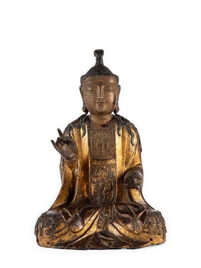 Gwanseum Bosal, Figura in bronzo dorato, h cm 52, Corea, periodo Goryeo, XII/XIII secolo