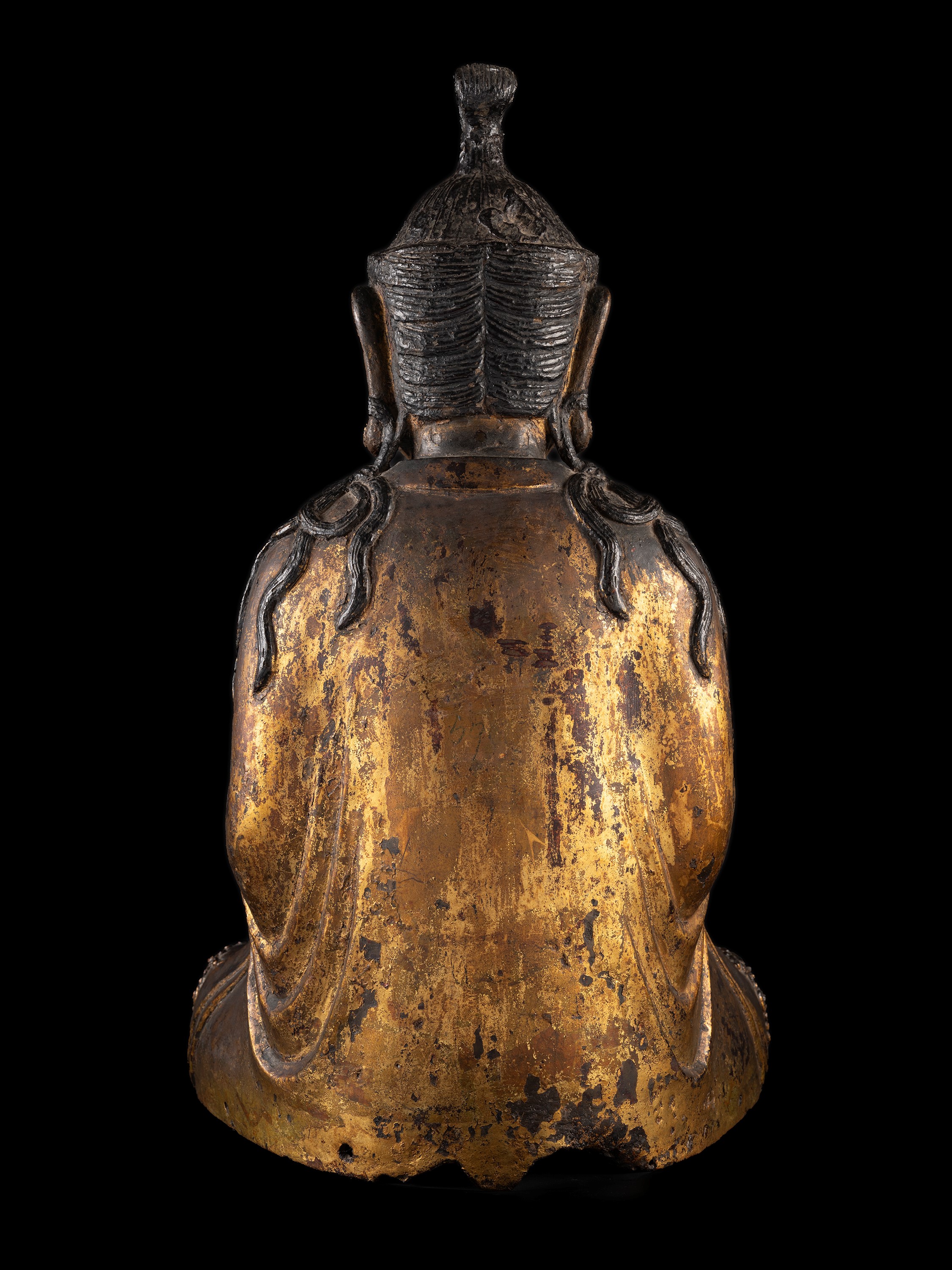 Gwanseum Bosal, Figura in bronzo dorato, h cm 52, Corea, periodo Goryeo, XII/XIII secolo