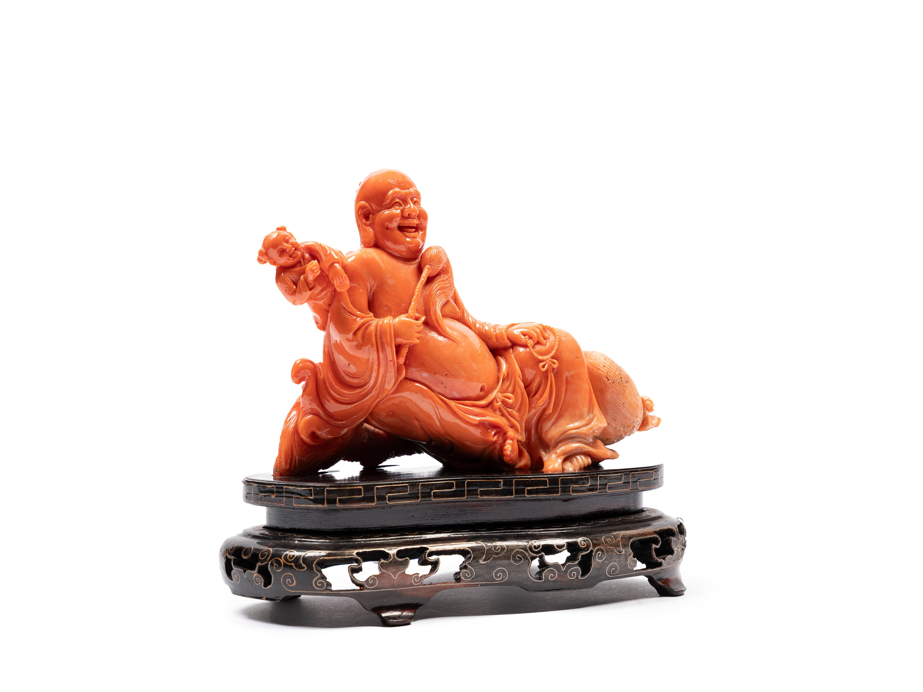 ☼FIGURA IN CORALLO ROSSO MOMO O CERASUOLO