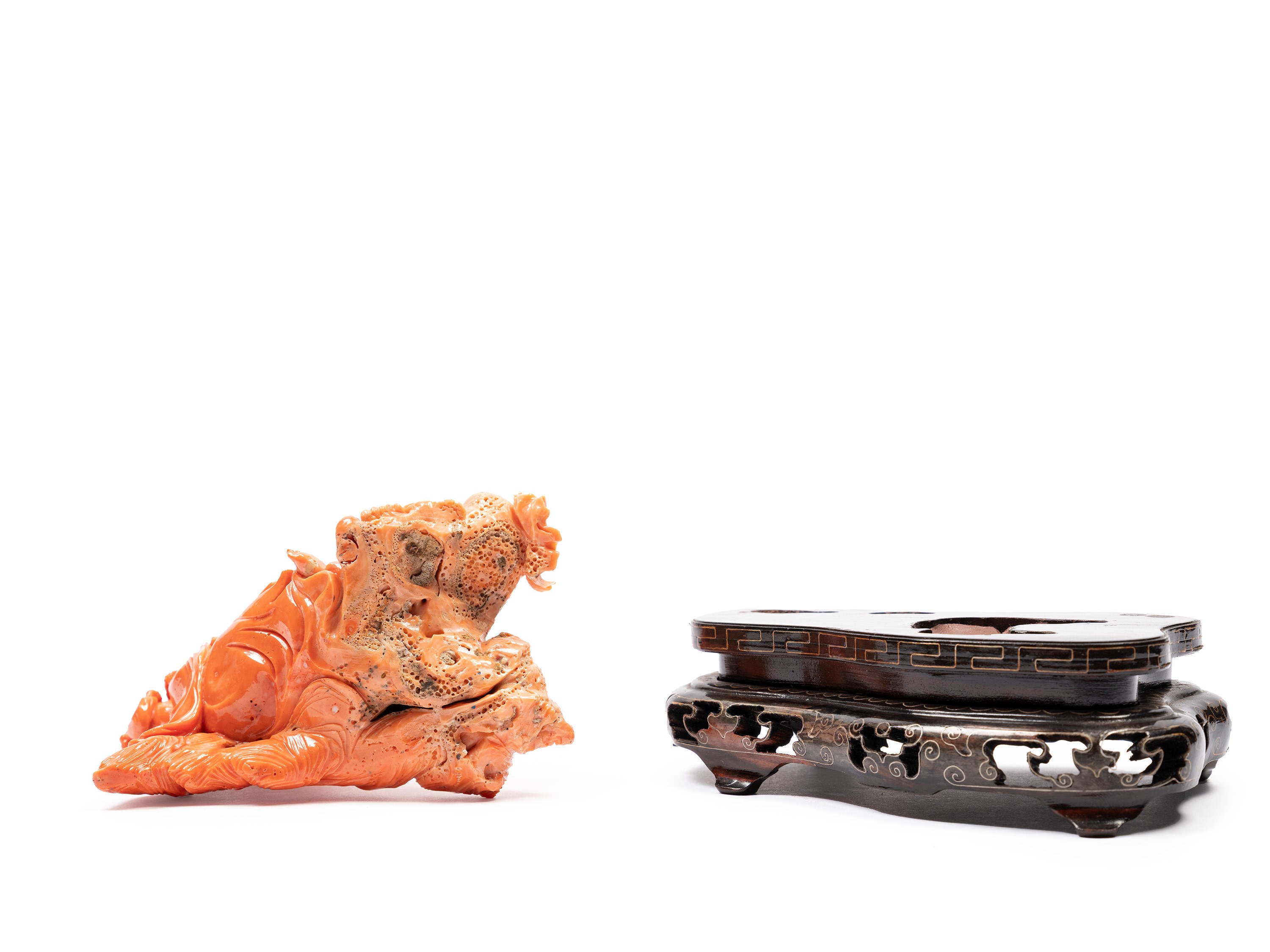 ☼FIGURA IN CORALLO ROSSO MOMO O CERASUOLO