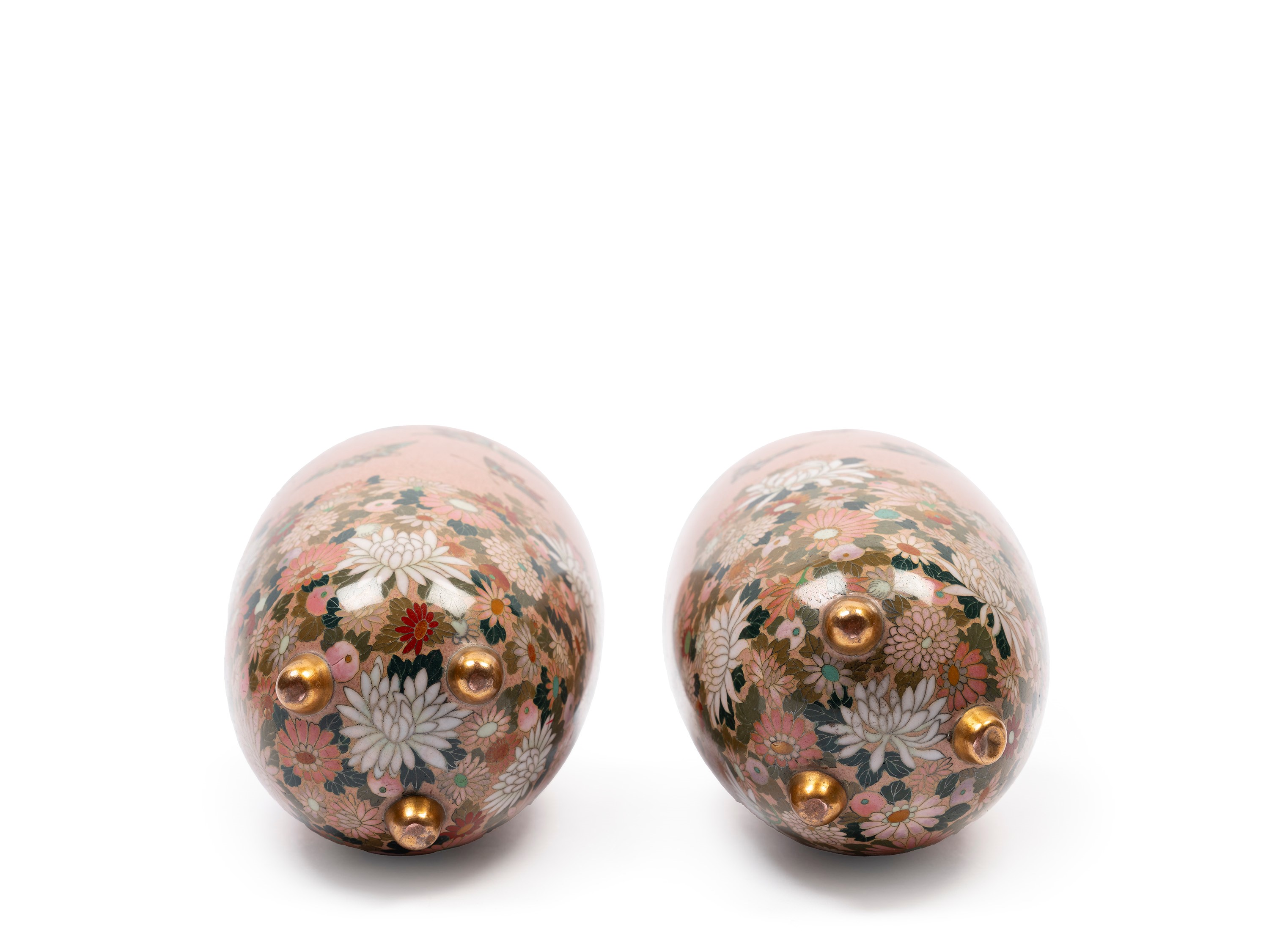 COPPIA DI VASI CLOISONNÉ