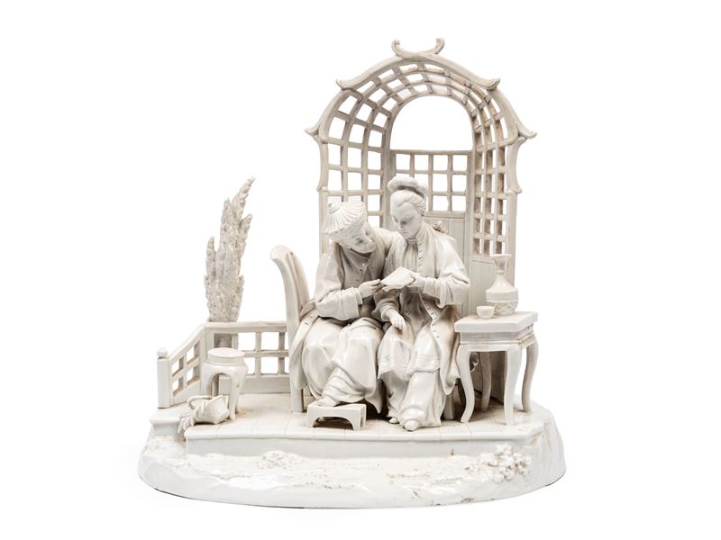 GRUPPO SCULTOREO IN IN PORCELLANA