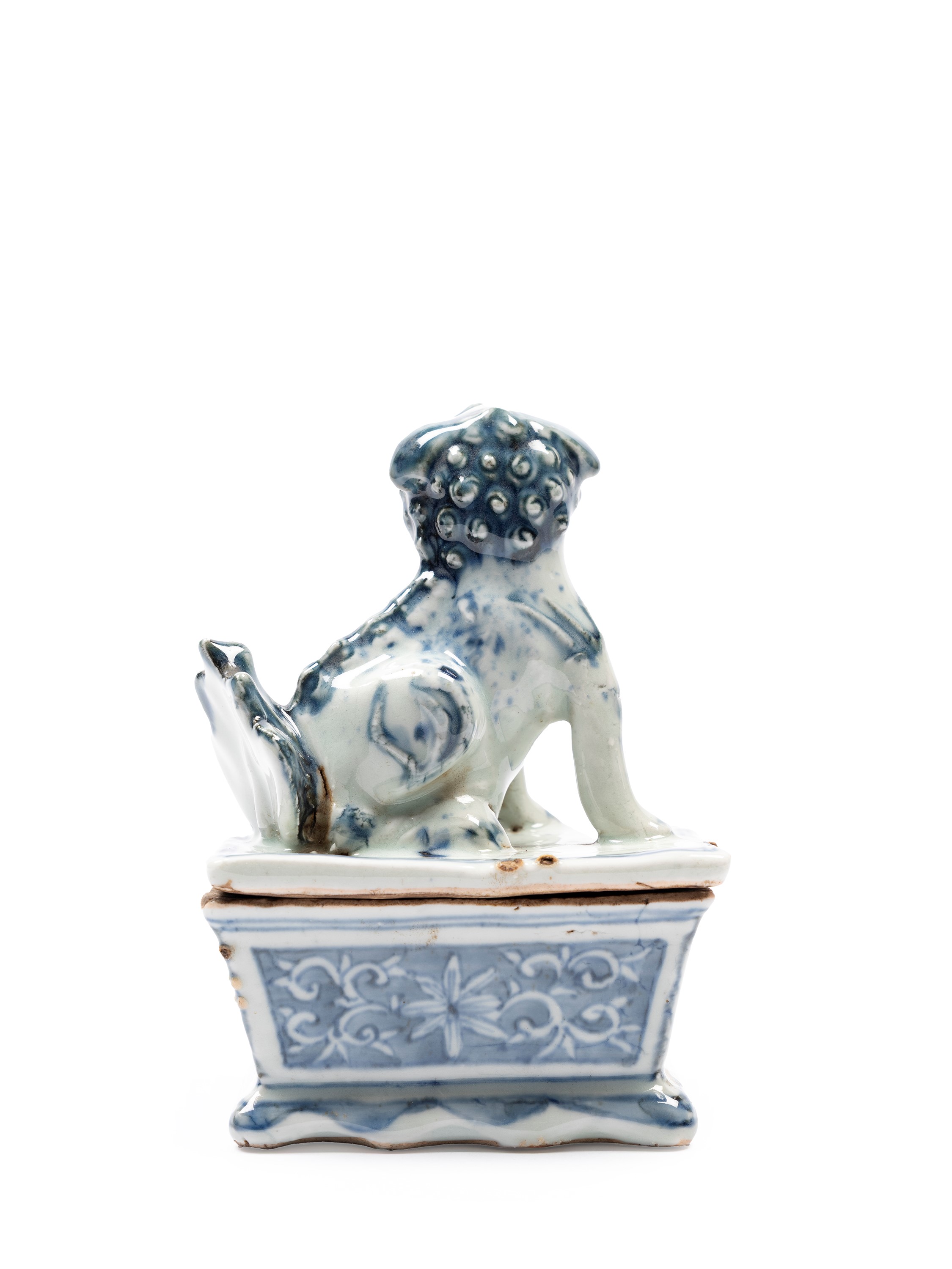 BRUCIA INCENSO IN PORCELLANA BIANCO E BLU 'KOSOMETSUKE'