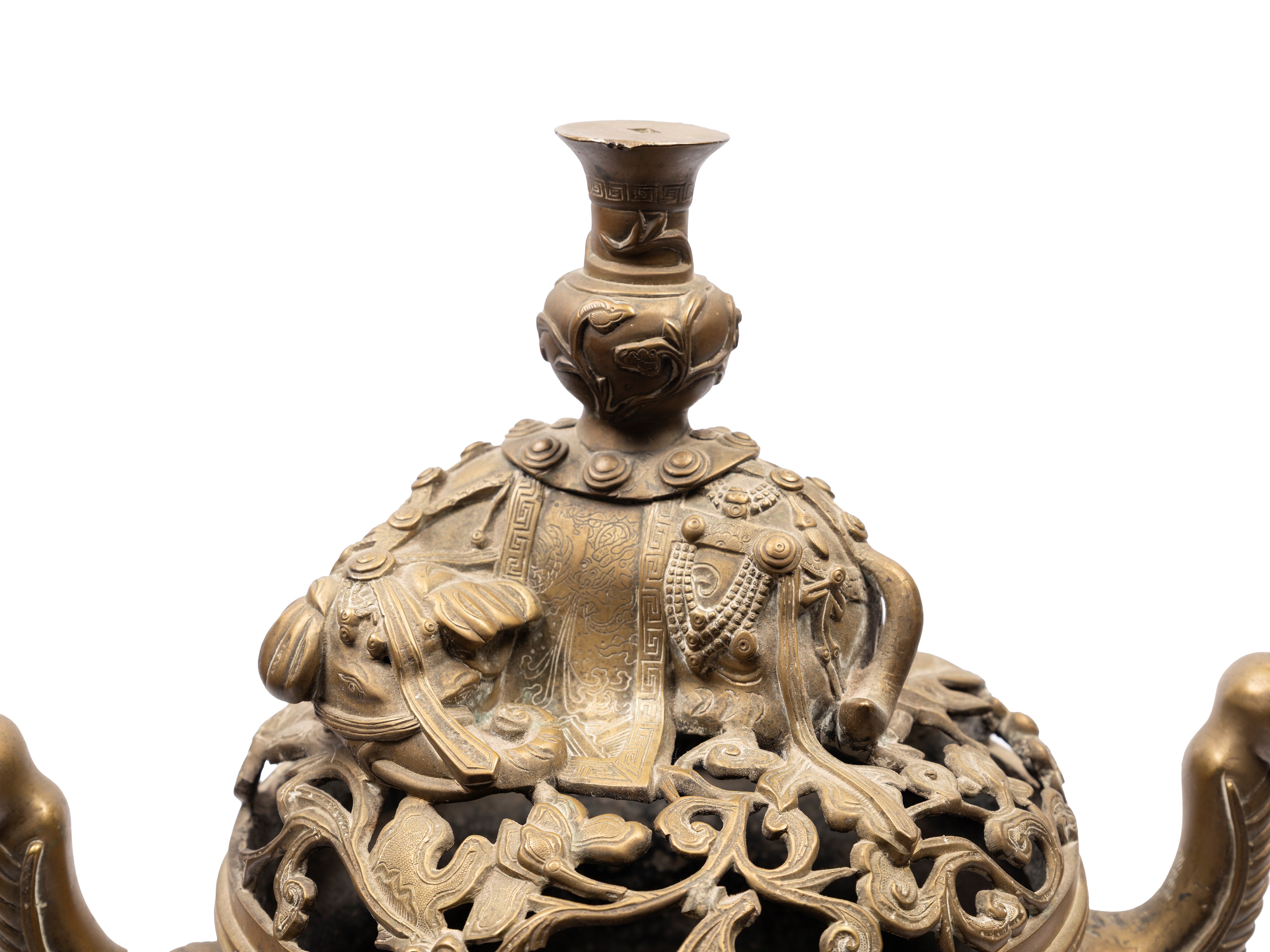 INCENSIERE TRIPODE IN BRONZO