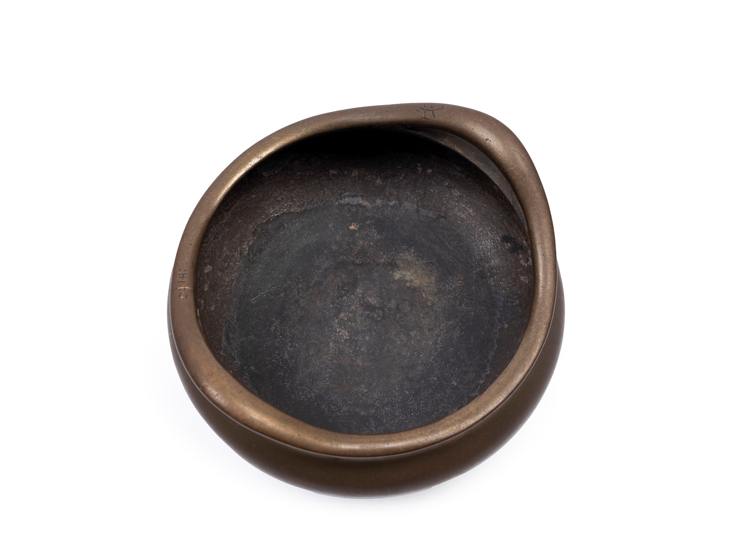 INCENSIERE TRIPODE IN BRONZO