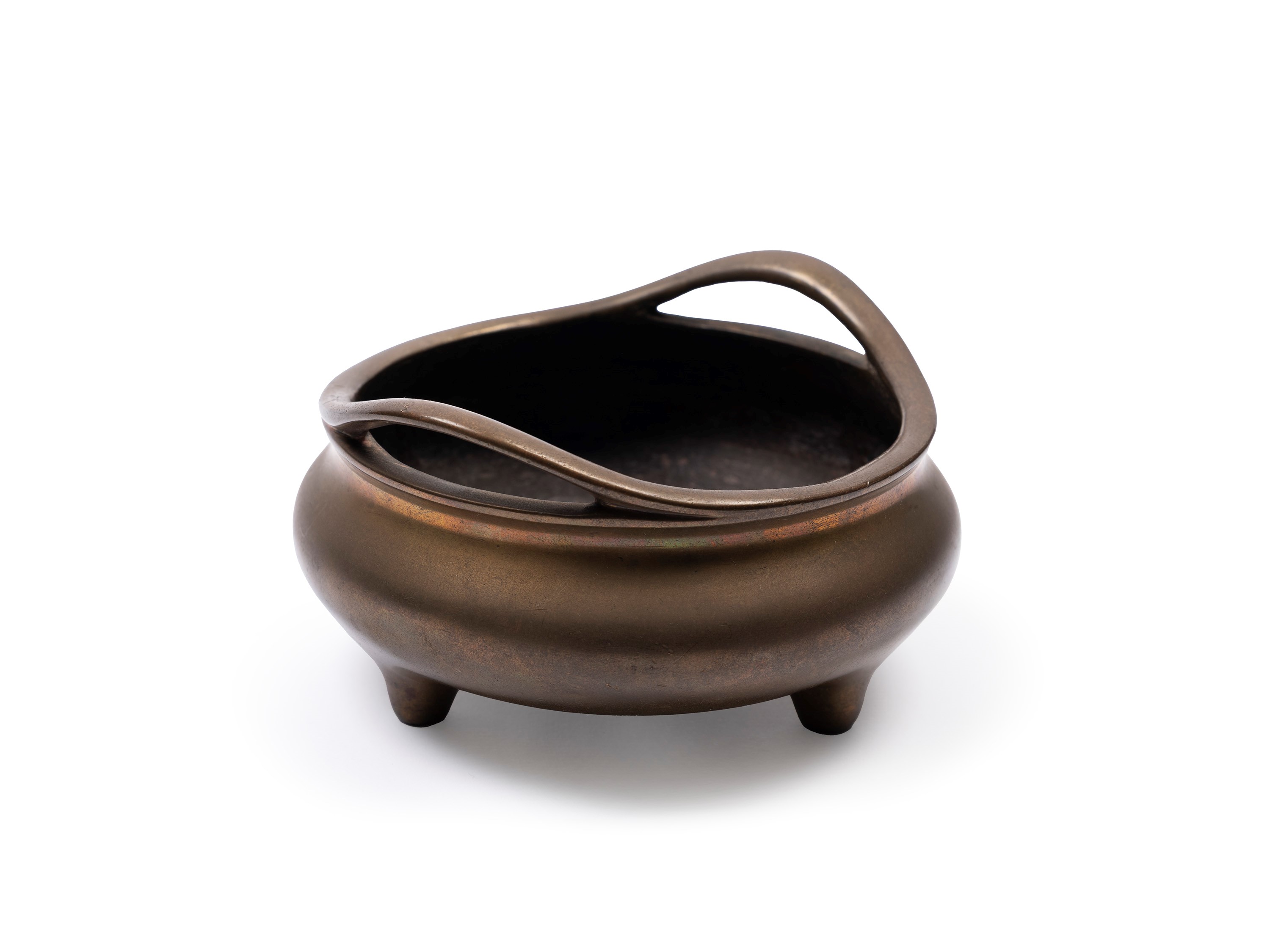 INCENSIERE TRIPODE IN BRONZO
