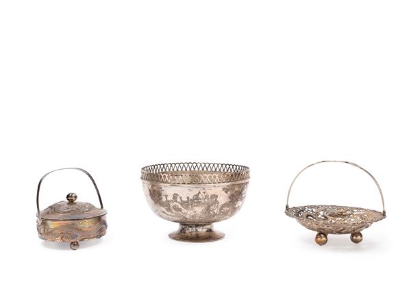THREE SILVER OBJECTS