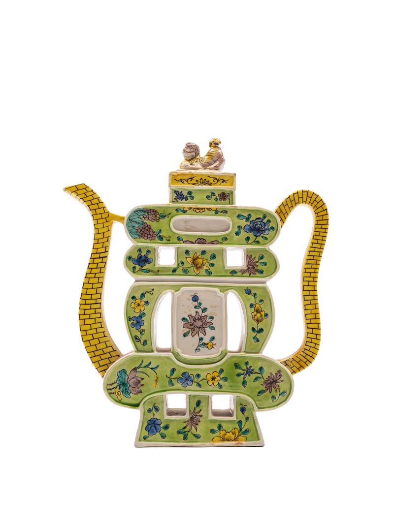 Teiera in Porcellana Famiglia Verde