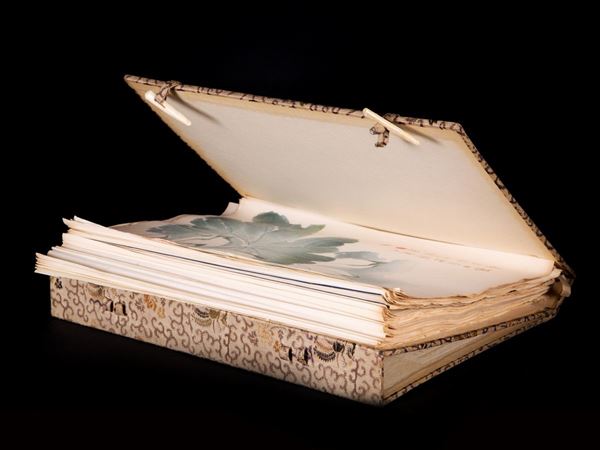  ALBUM FIRMATO QI BAISHI  (Cina, XX secolo)  - Asta Fine Asian Art - Marcopolo srl - Marcopolo Asian Art Auction Milano