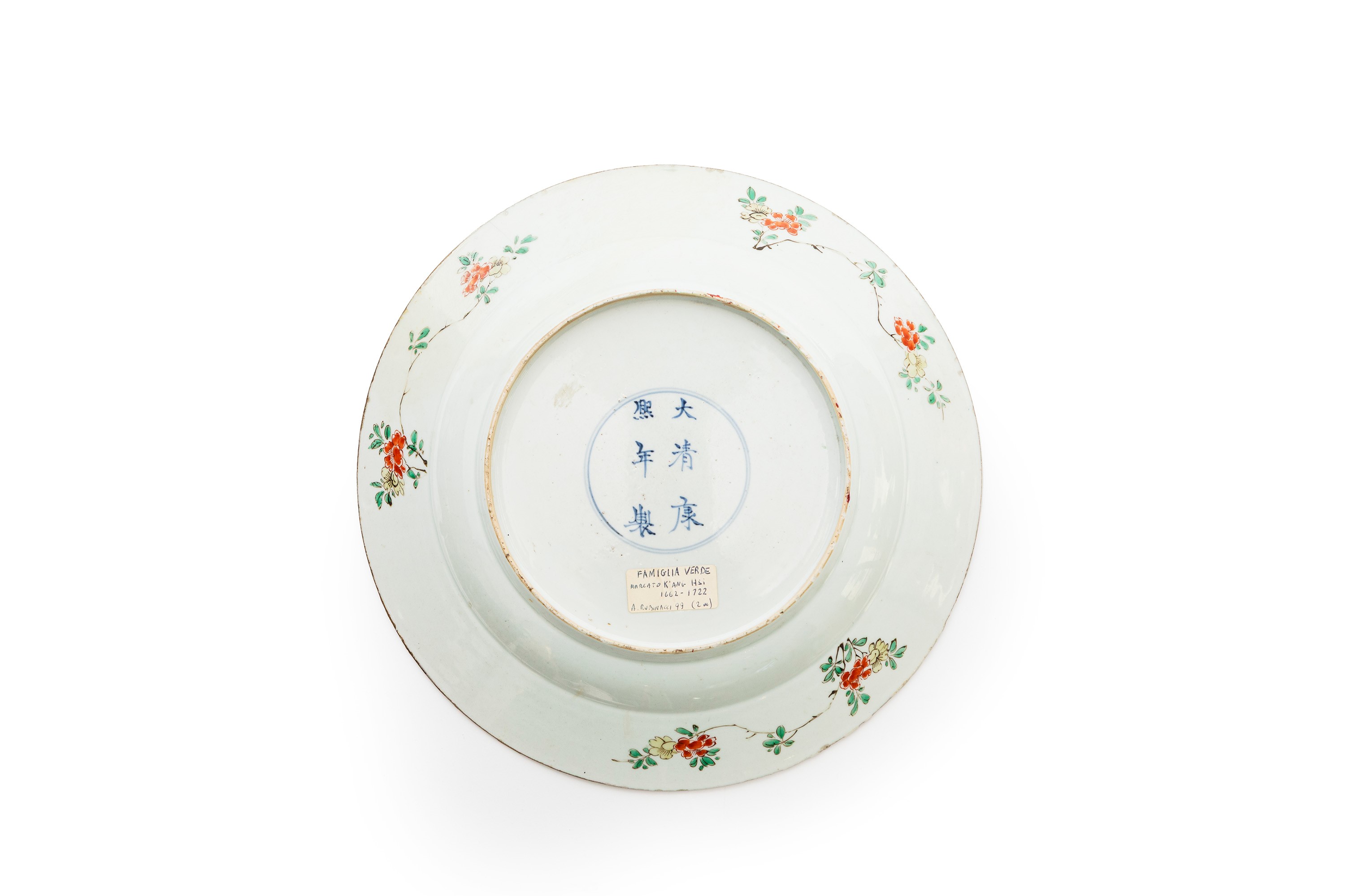 GRANDE PIATTO IN PORCELLANA FAMIGLIA VERDE