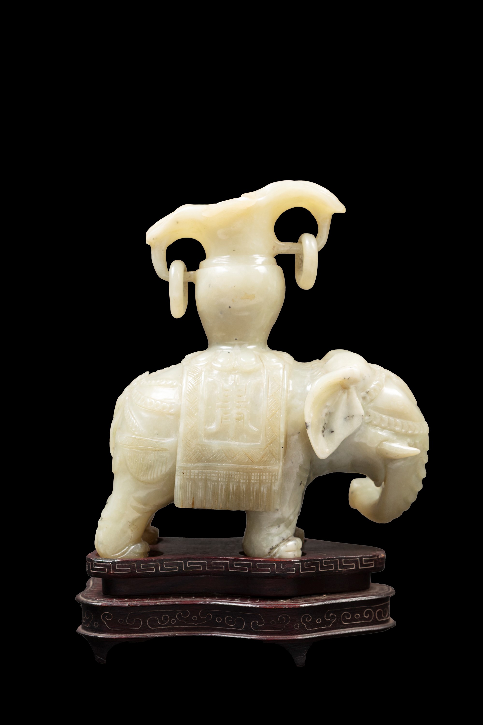 Figura di Elefante in Giada Serpentino
