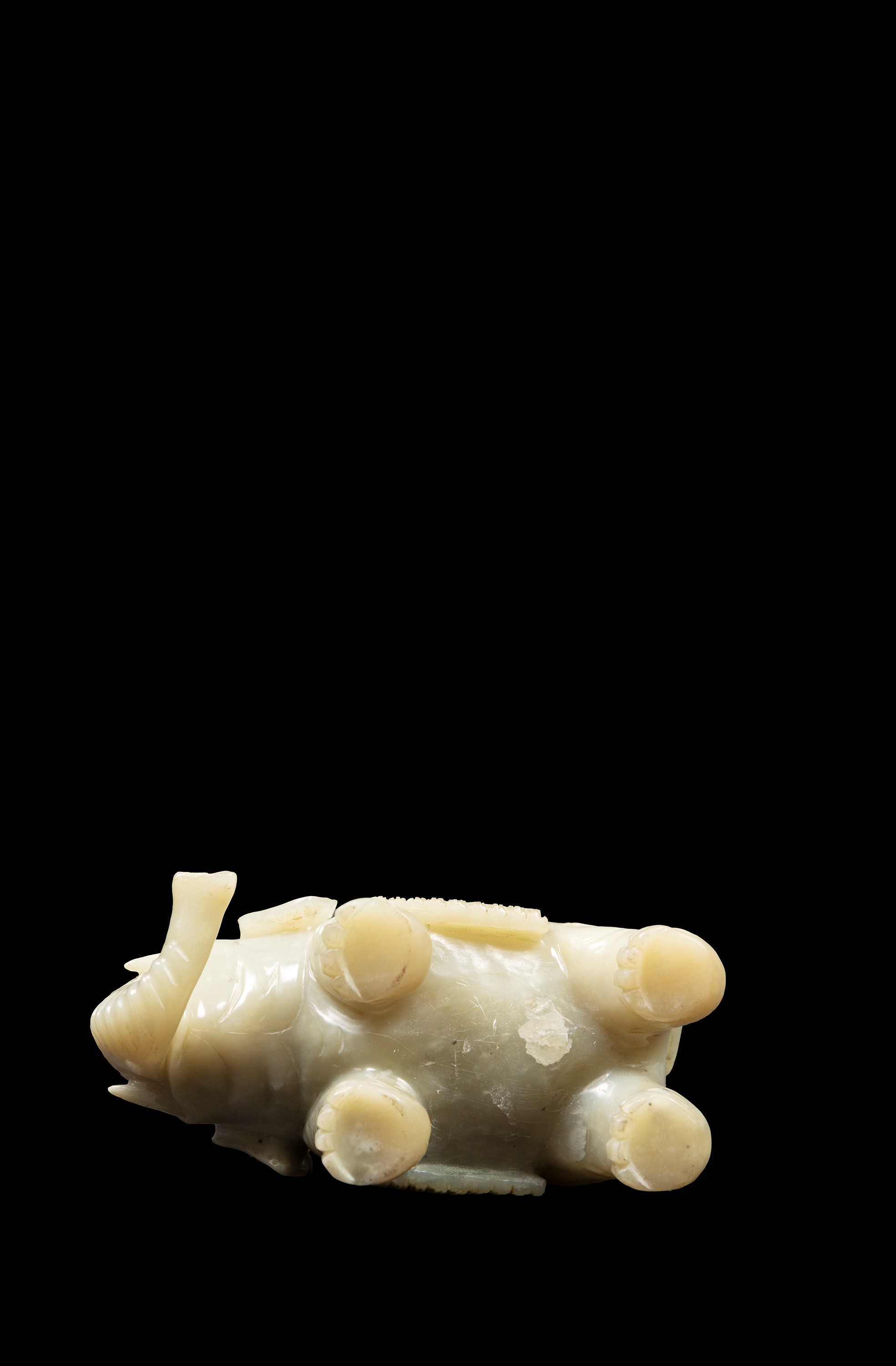 Figura di Elefante in Giada Serpentino