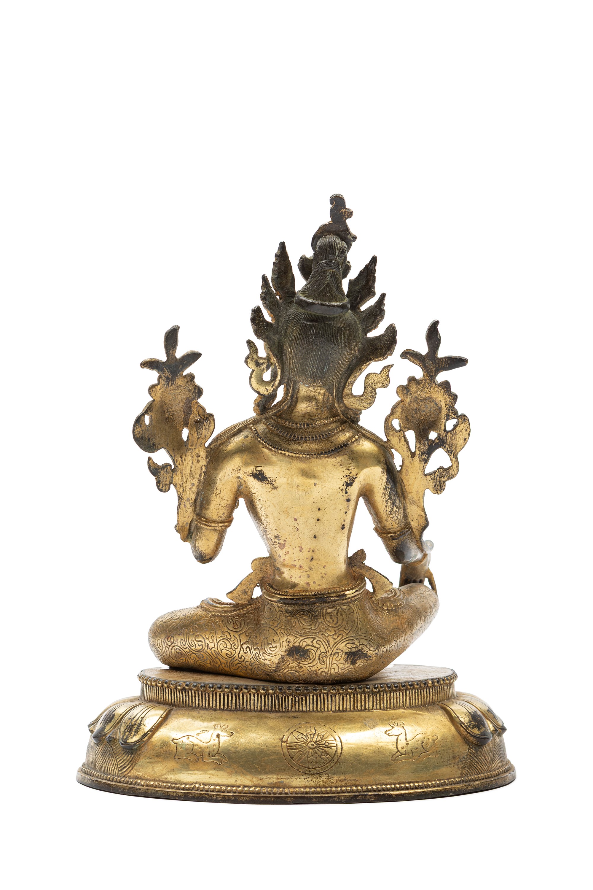 FIGURA IN BRONZO DORATO