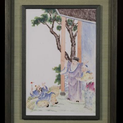 Placchetta in porcellana, Cina, Repubblica di Cina (1912-1949)