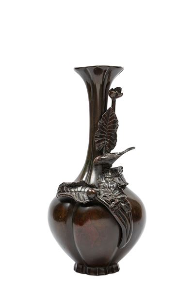 Vaso in Bronzo Patinato