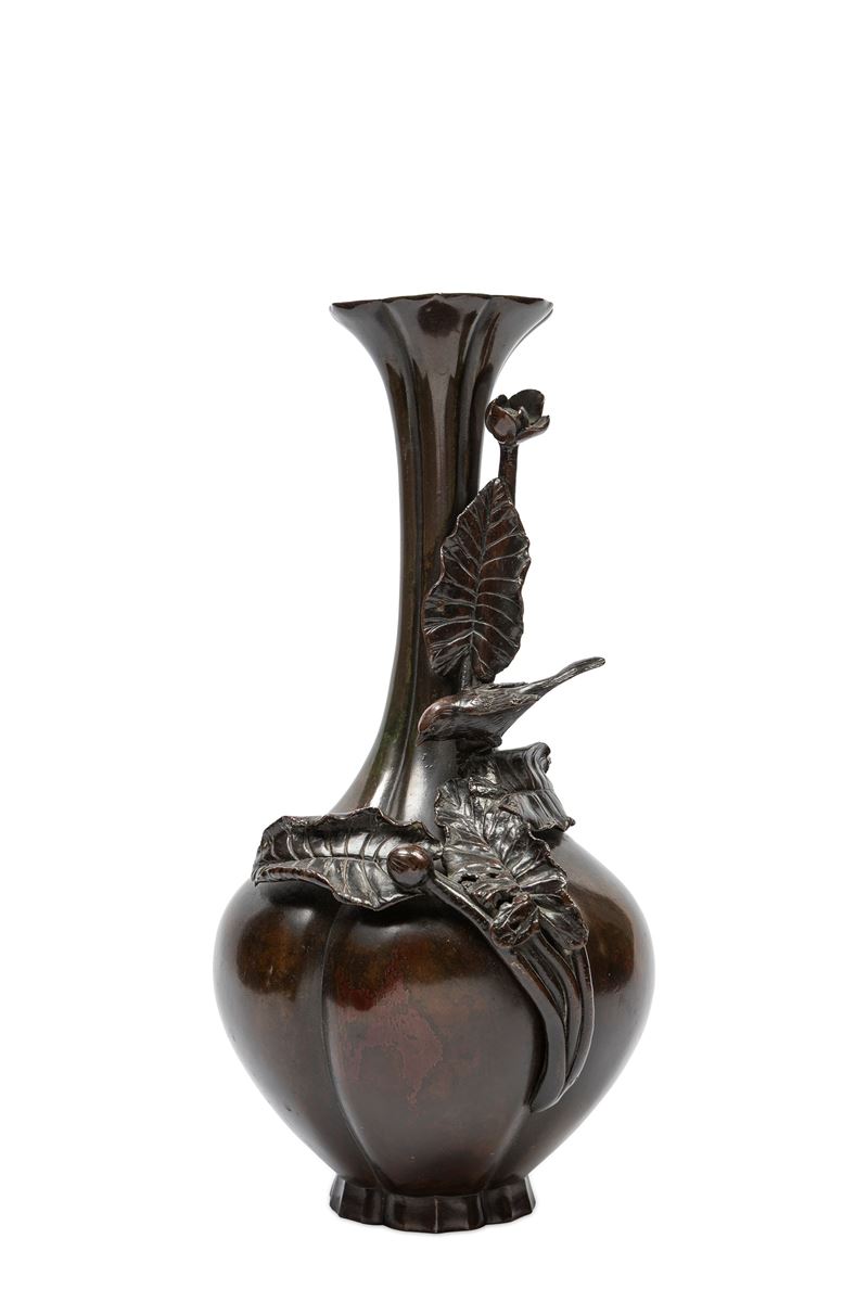 Vaso in Bronzo Patinato
