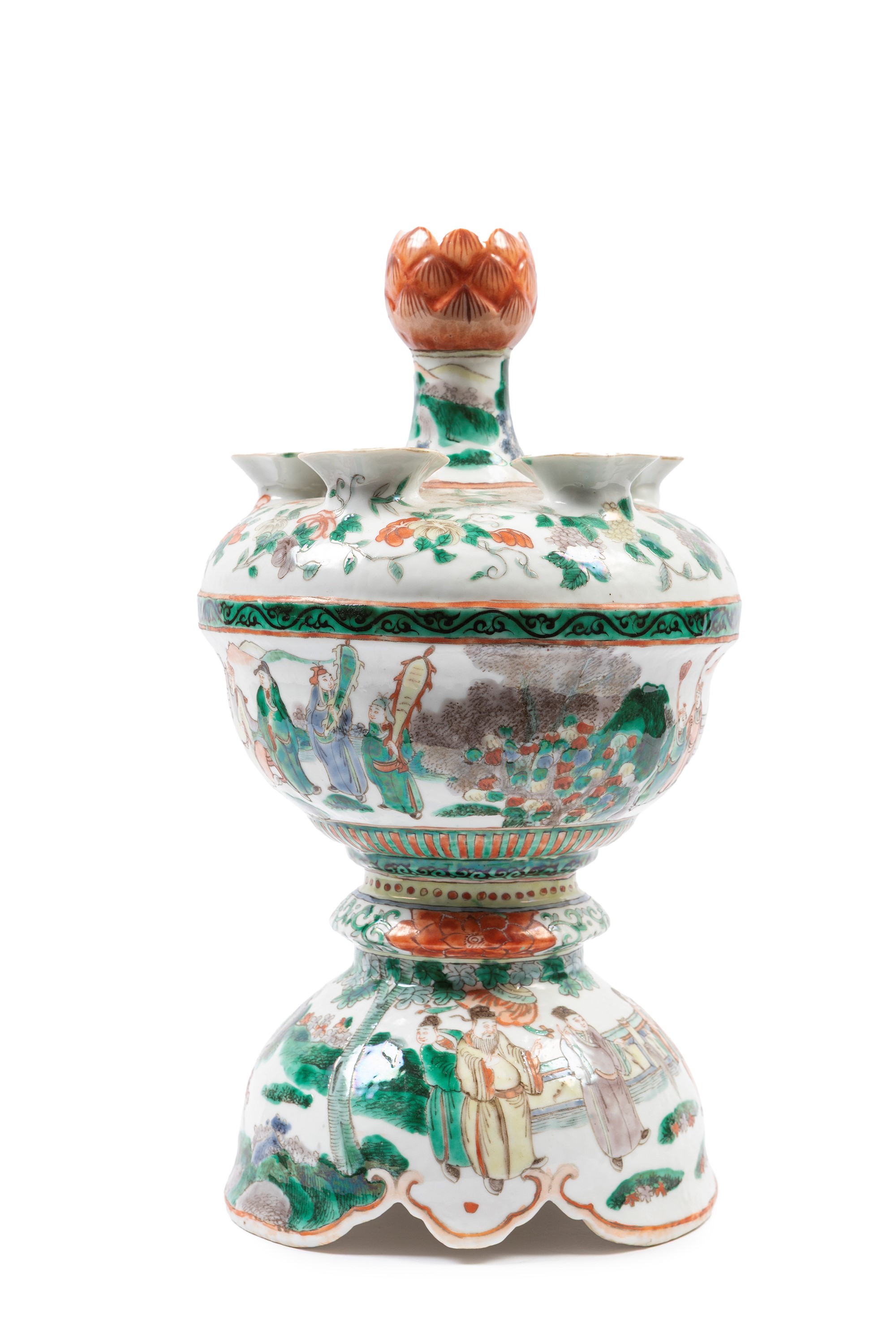 TULIPANIERA IN PORCELLANA FAMIGLIA VERDE