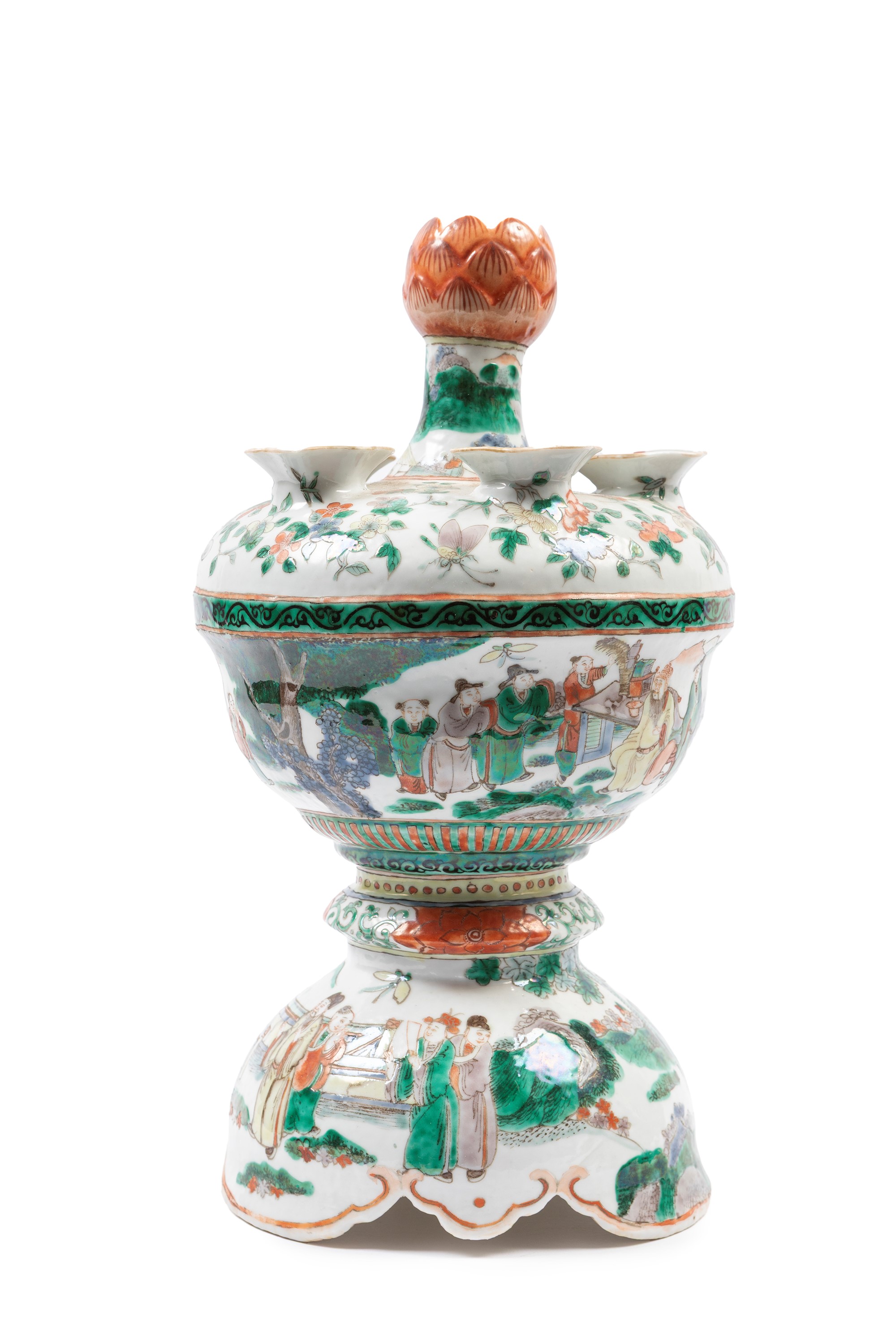 TULIPANIERA IN PORCELLANA FAMIGLIA VERDE