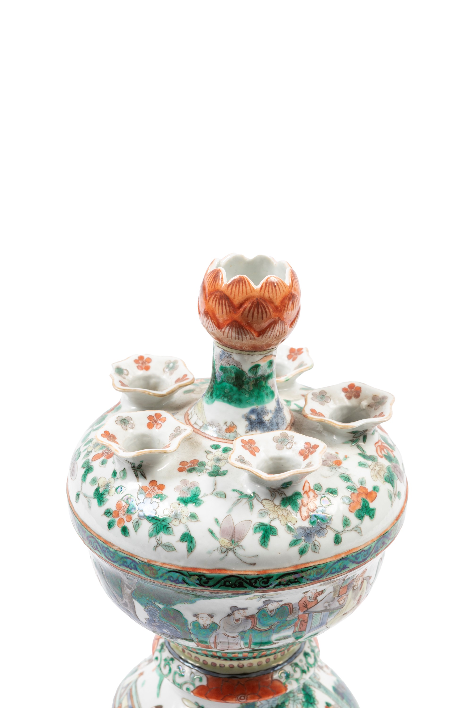 TULIPANIERA IN PORCELLANA FAMIGLIA VERDE