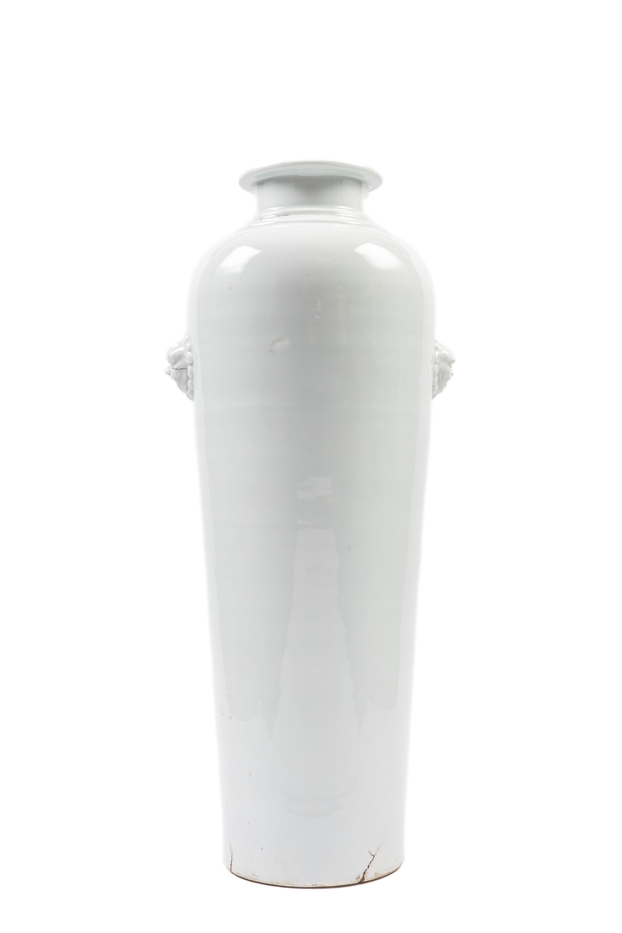 GRANDE VASO IN PORCELLANA BLANC DE CHINE