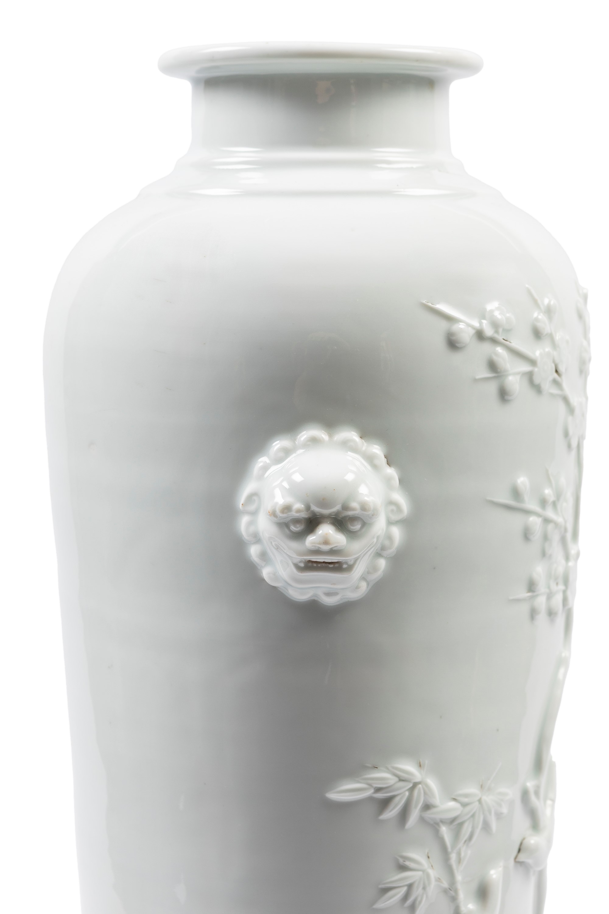 GRANDE VASO IN PORCELLANA BLANC DE CHINE