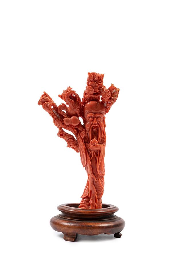 ☼A MOMO CORAL SCULPTURE