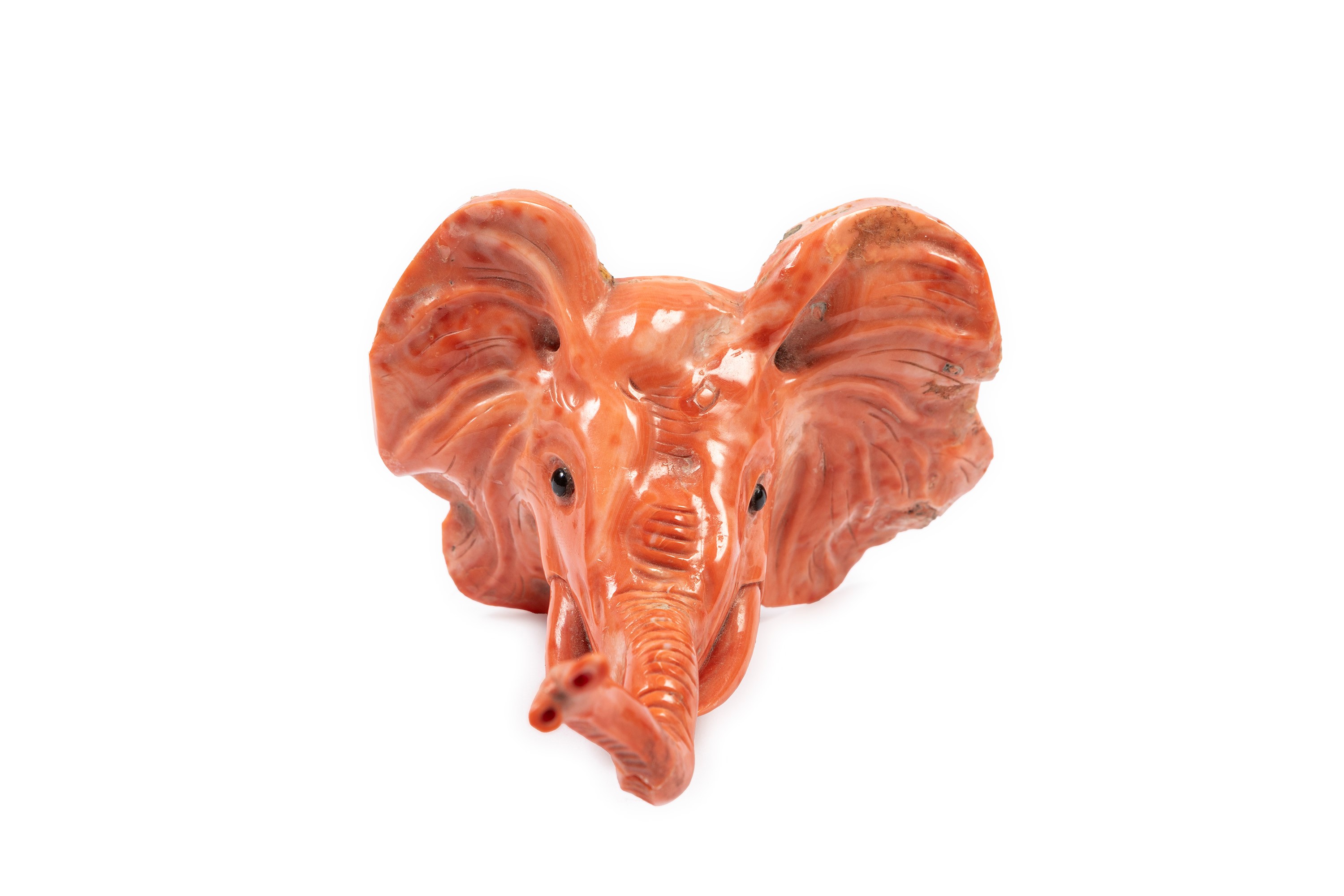 ☼SCULTURA IN CORALLO ROSSO MOMO O CERASUOLO