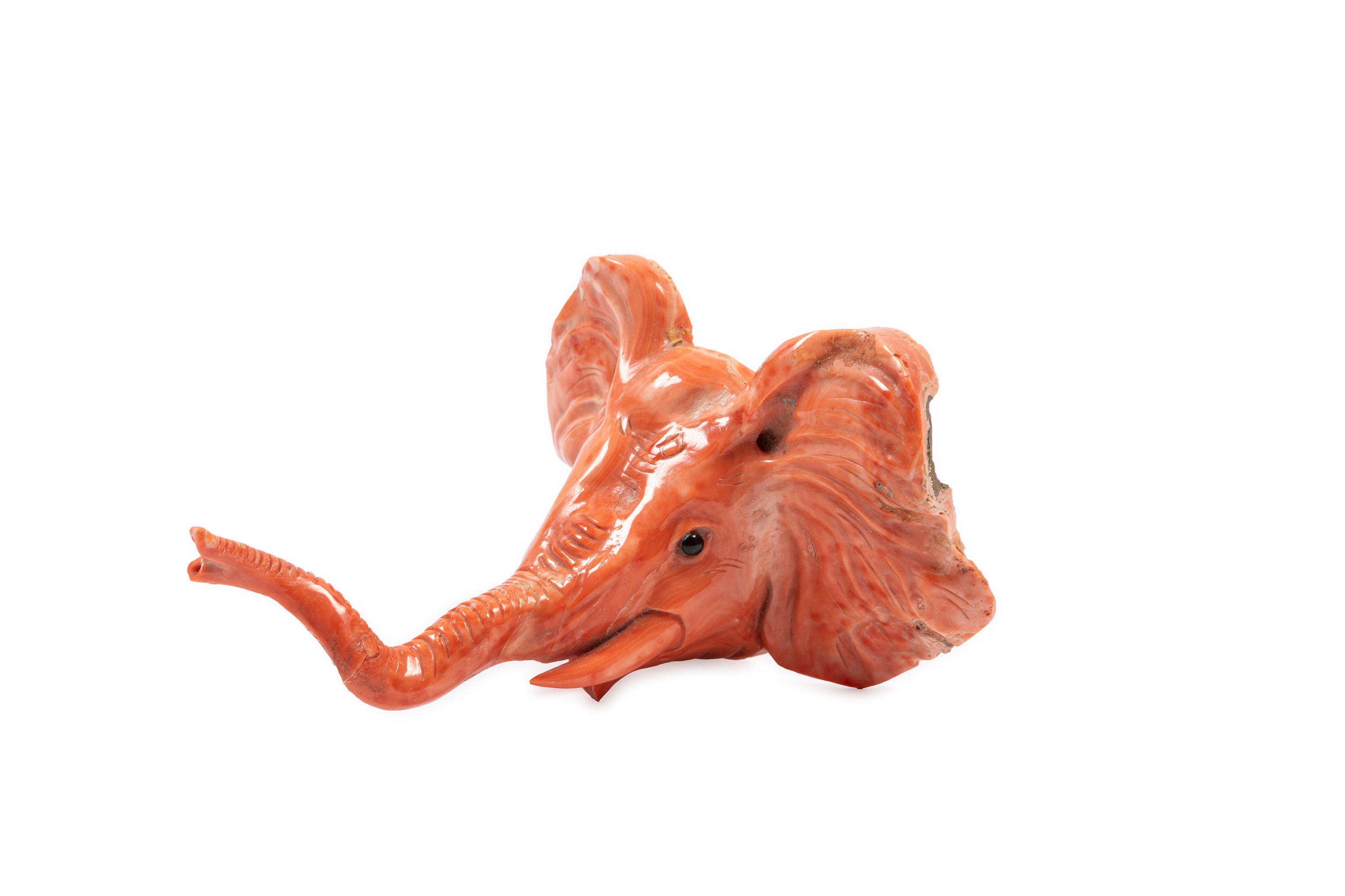 ☼SCULTURA IN CORALLO ROSSO MOMO O CERASUOLO