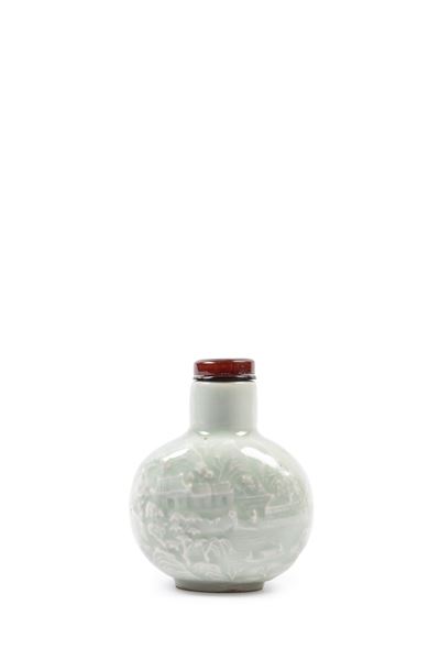 Grande Snuff Bottle in Porcellana Celadon