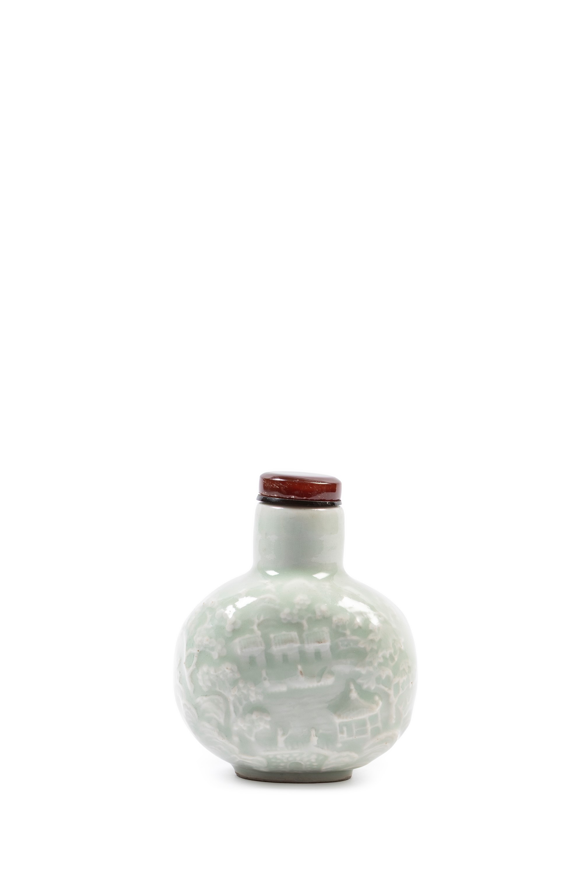 Grande Snuff Bottle in Porcellana Celadon