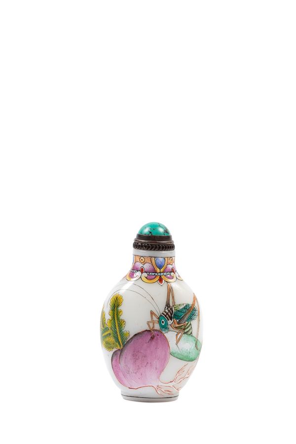 SNUFF BOTTLE IN VETRO