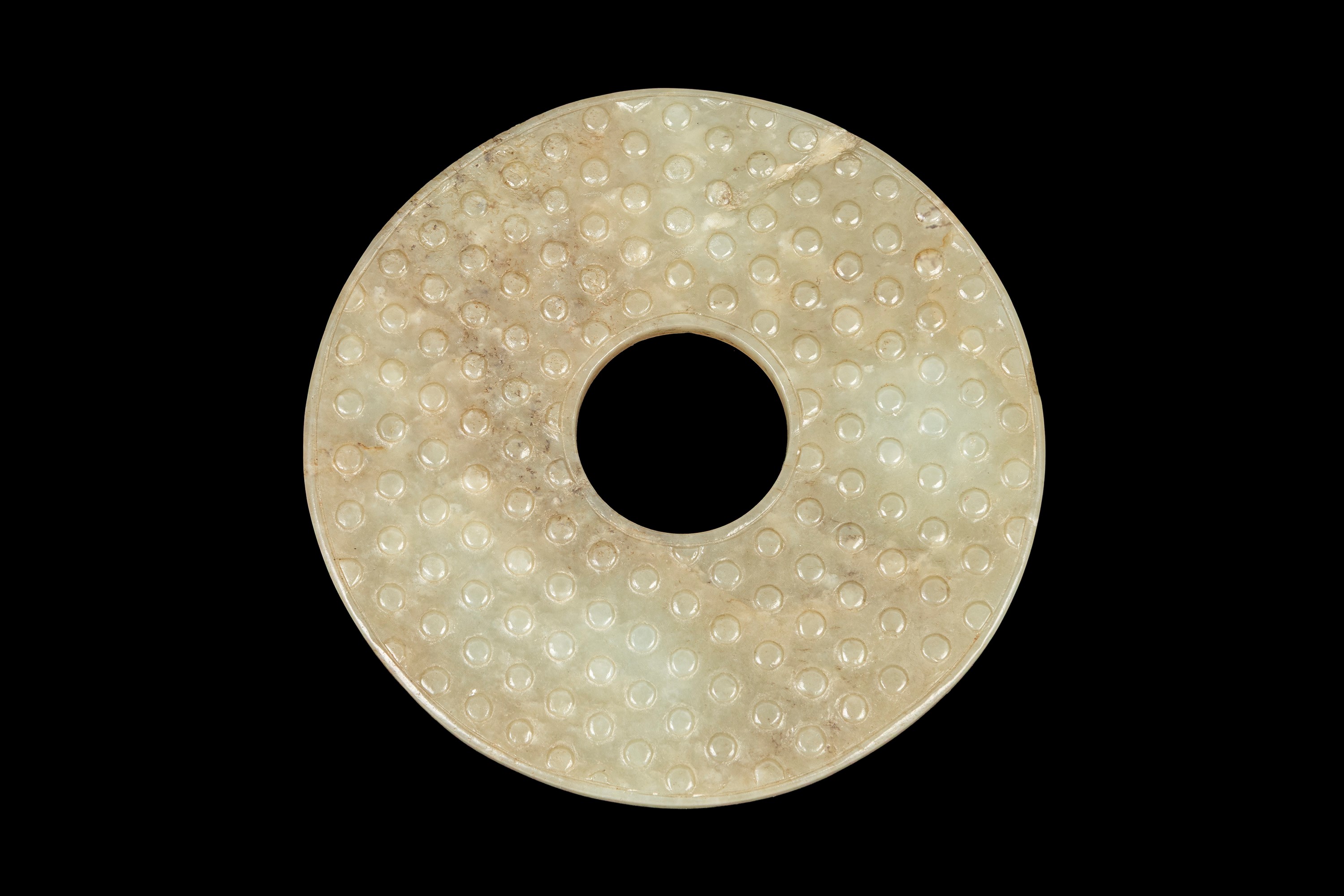 DISCO BI IN GIADA CELADON E RUGGINE