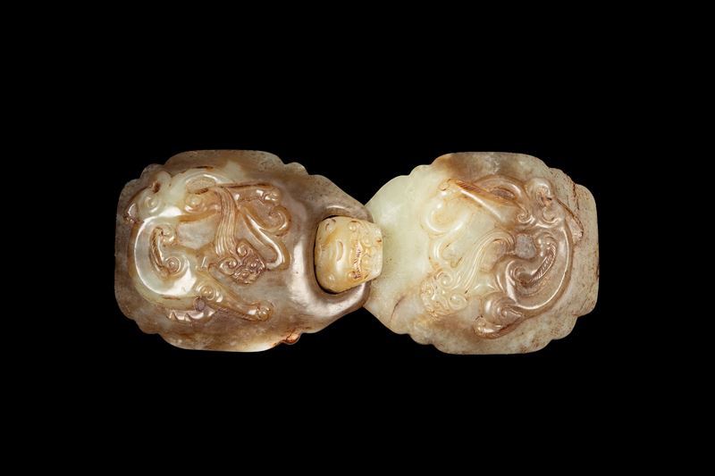 FIBBIA IN GIADA RUGGINE