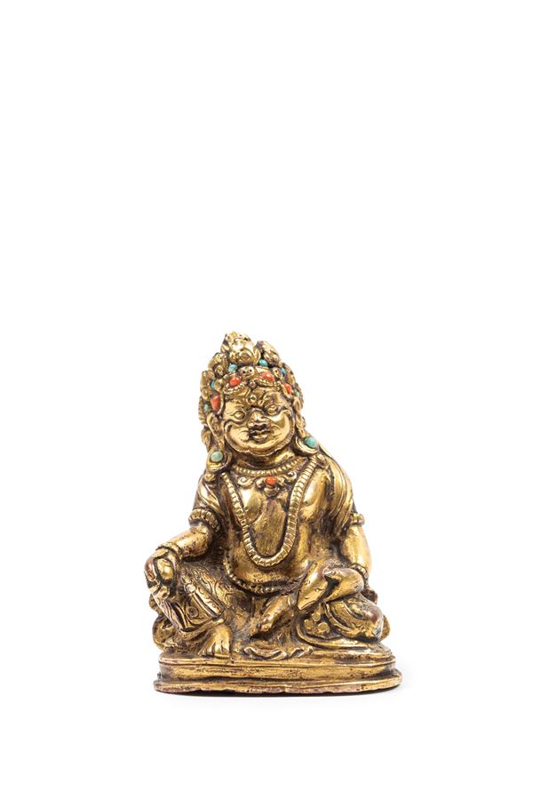 FIGURA IN BRONZO DORATO