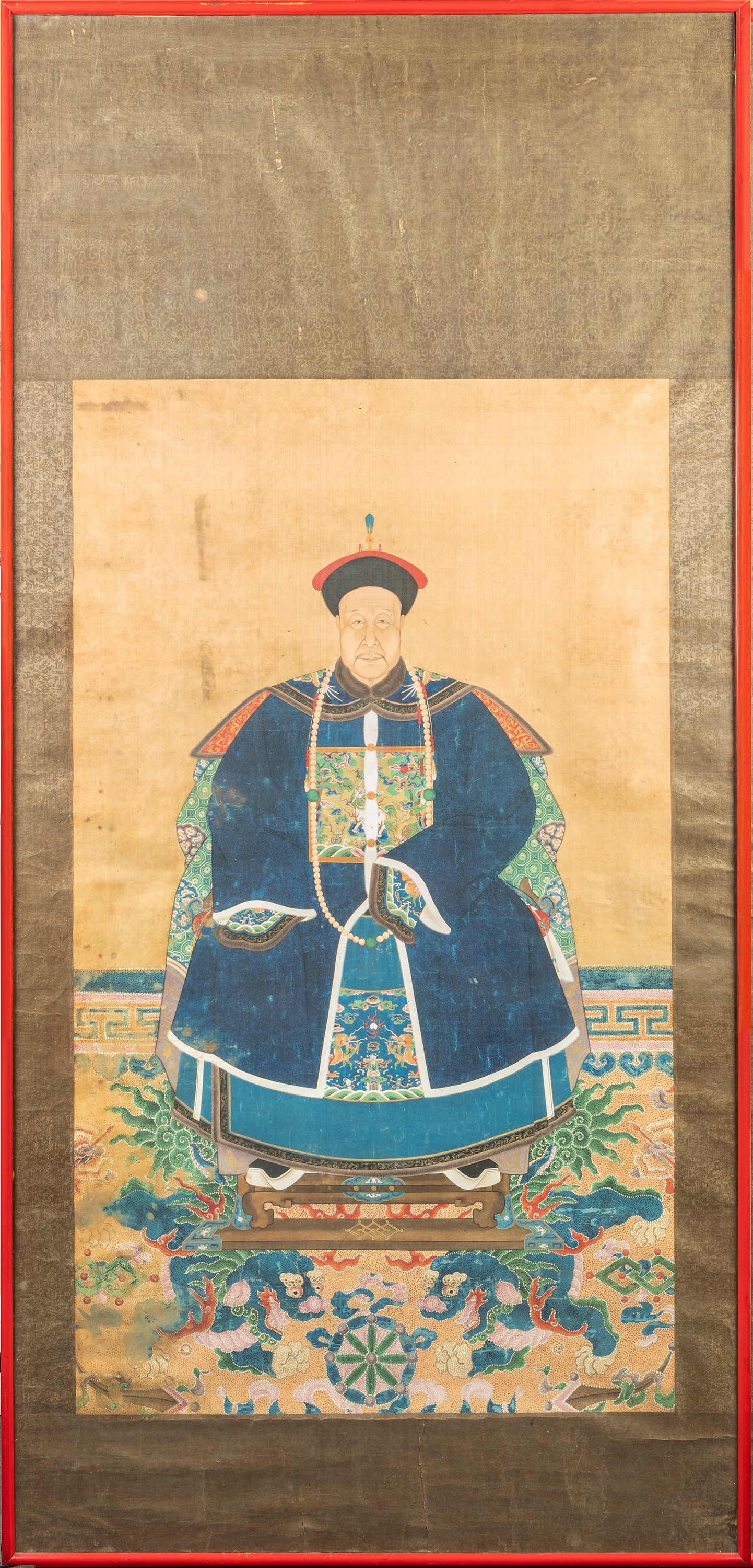 DUE GRANDI DIPINTI SU SETA