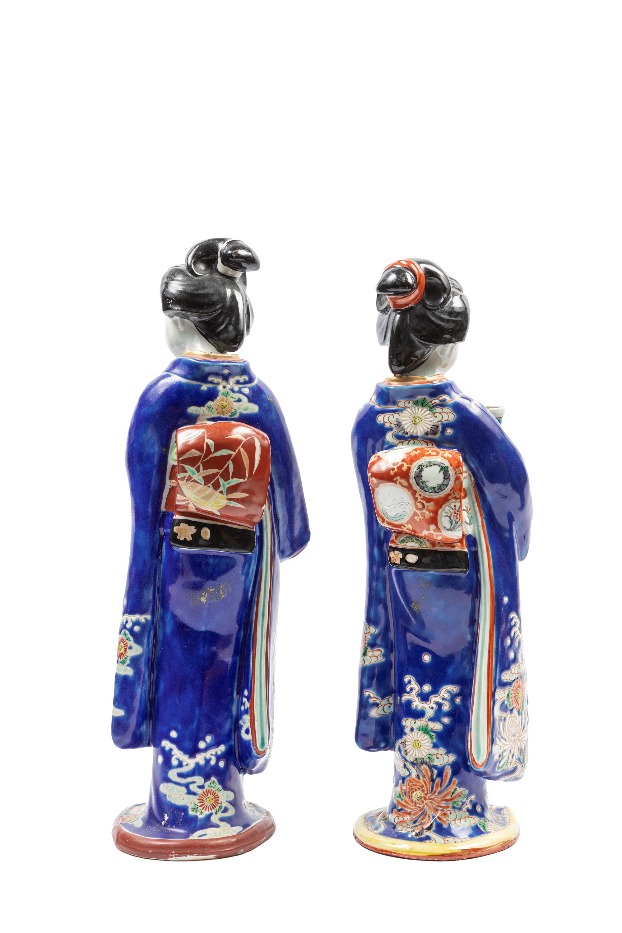 Due Sculture in Porcellana Imari
