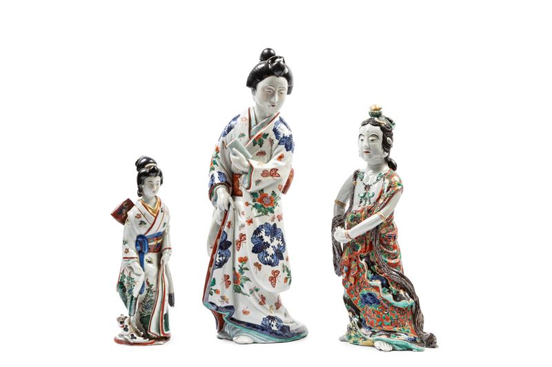 Tre Sculture in Porcellana