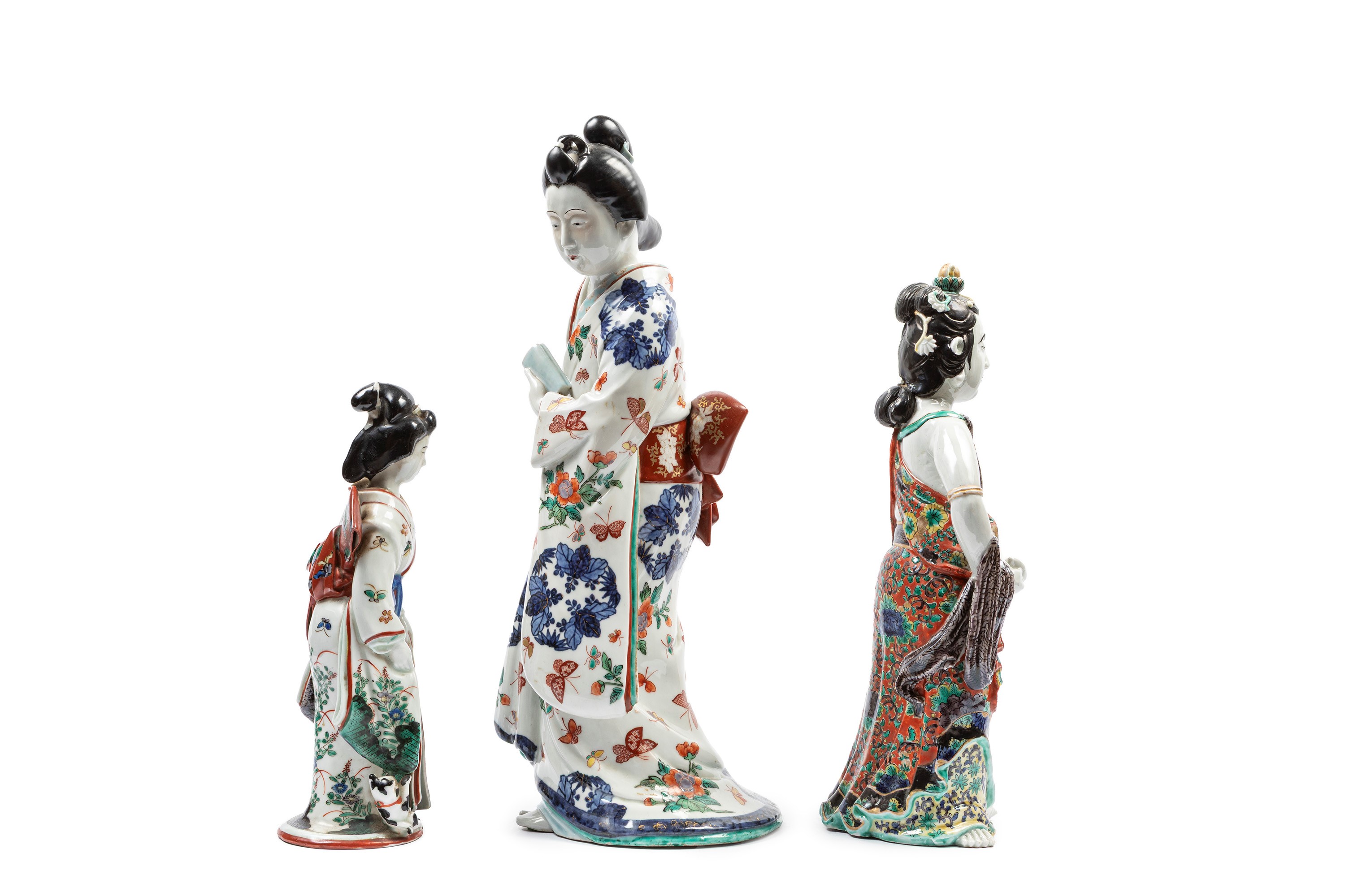 Tre Sculture in Porcellana