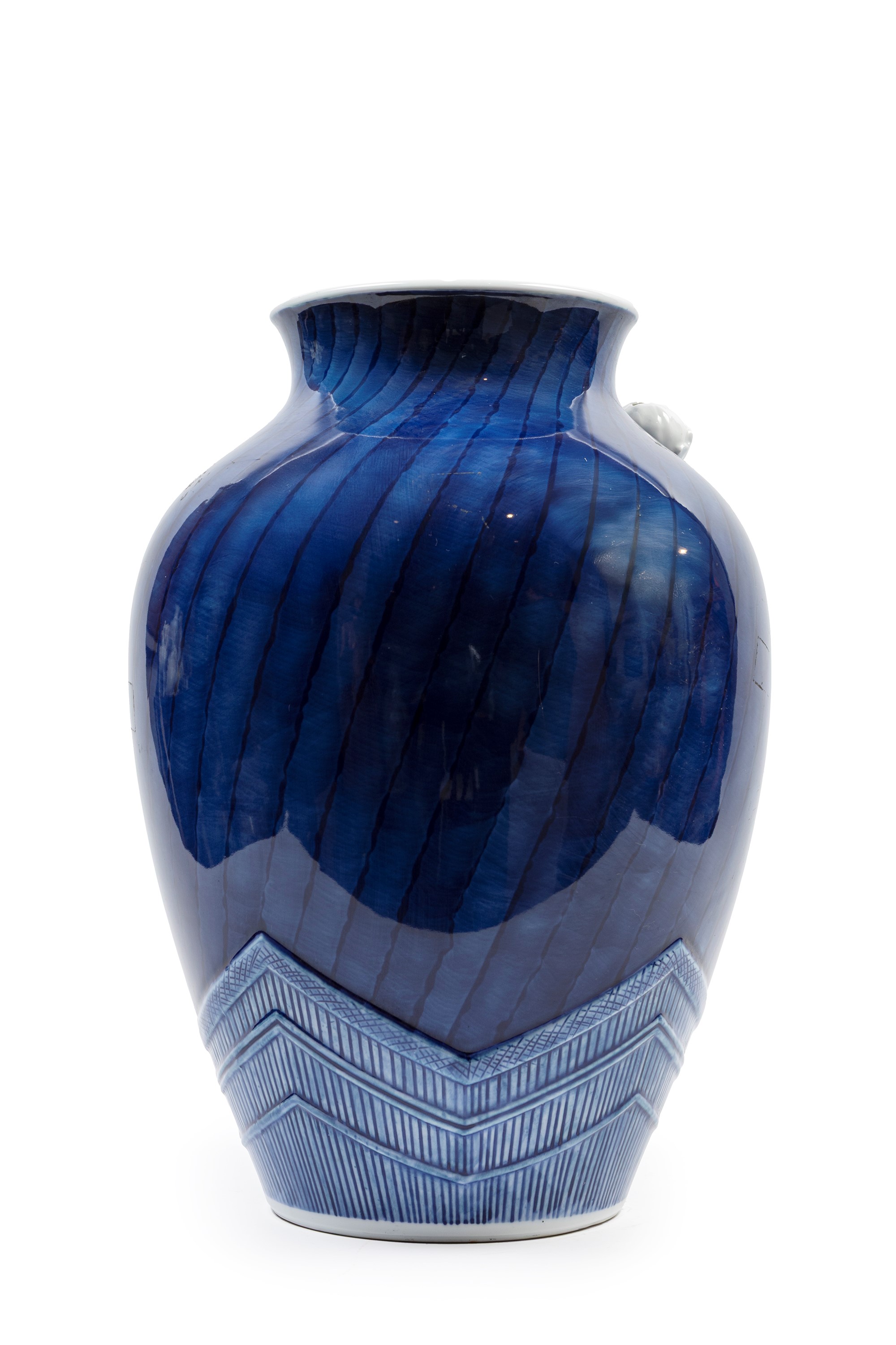 Vaso in Porcellana a Fondo Blu