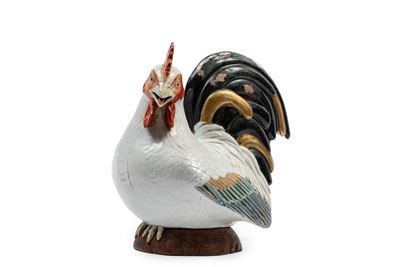Gallo in Ceramica Policroma