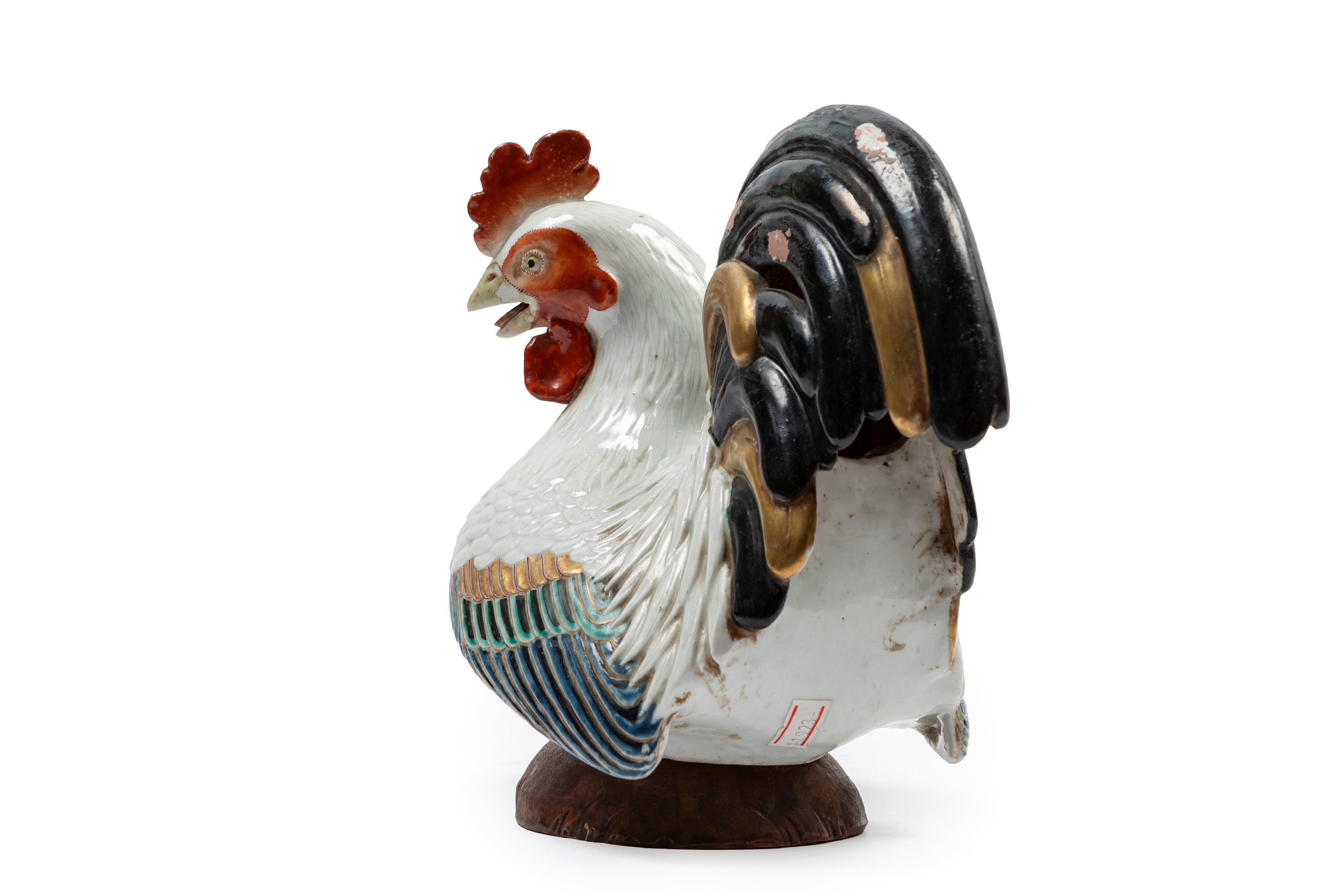 Gallo in Ceramica Policroma