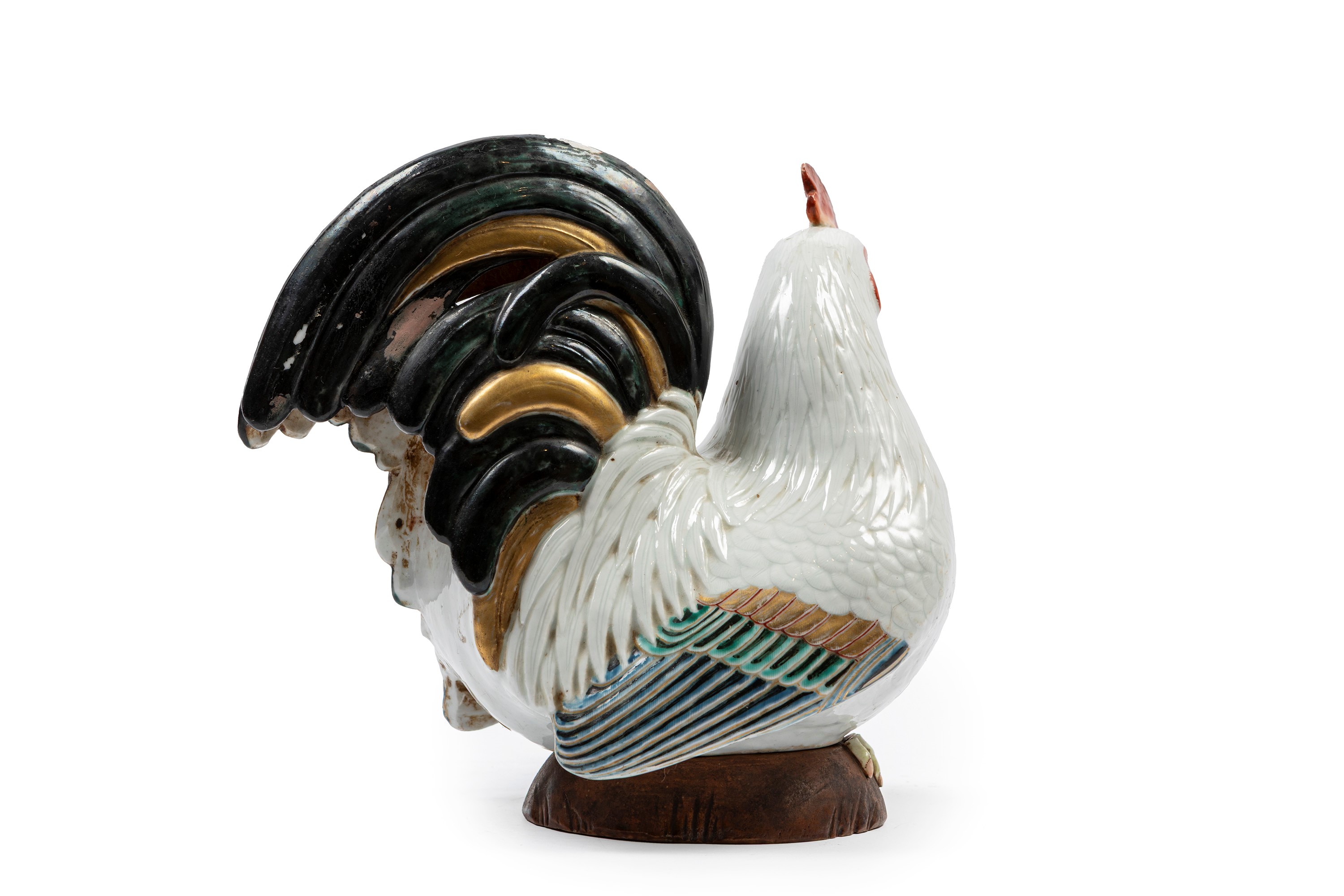Gallo in Ceramica Policroma