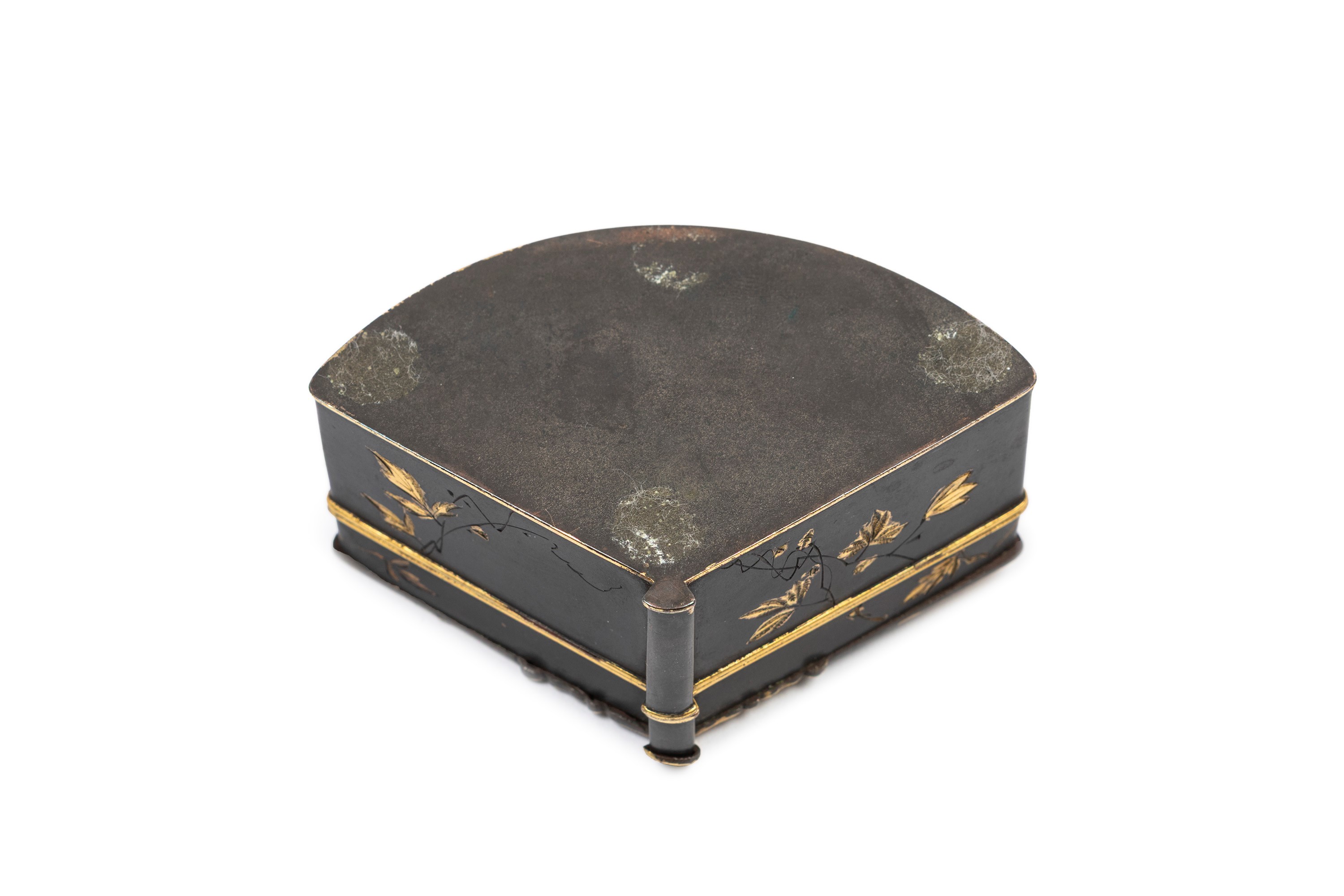 SCATOLINA IN METALLO MISTO CON INTARSI IN ORO E ARGENTO