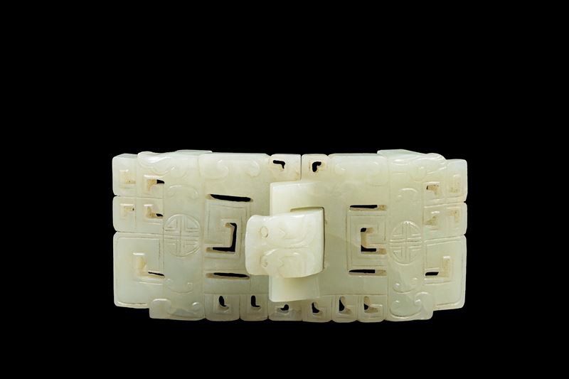 FIBBIA IN GIADA CELADON