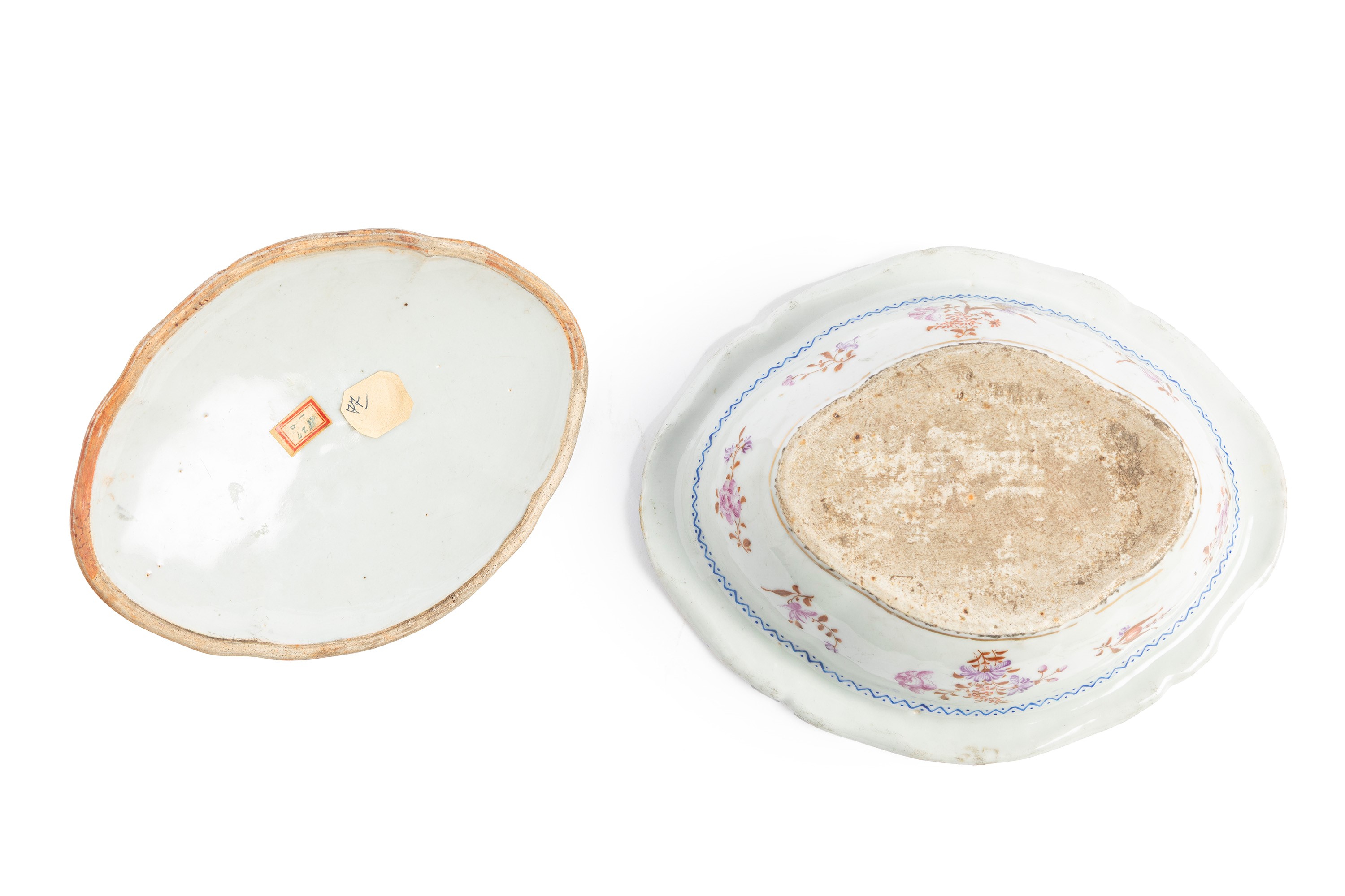Zuppiera con Coperchio in Porcellana Export